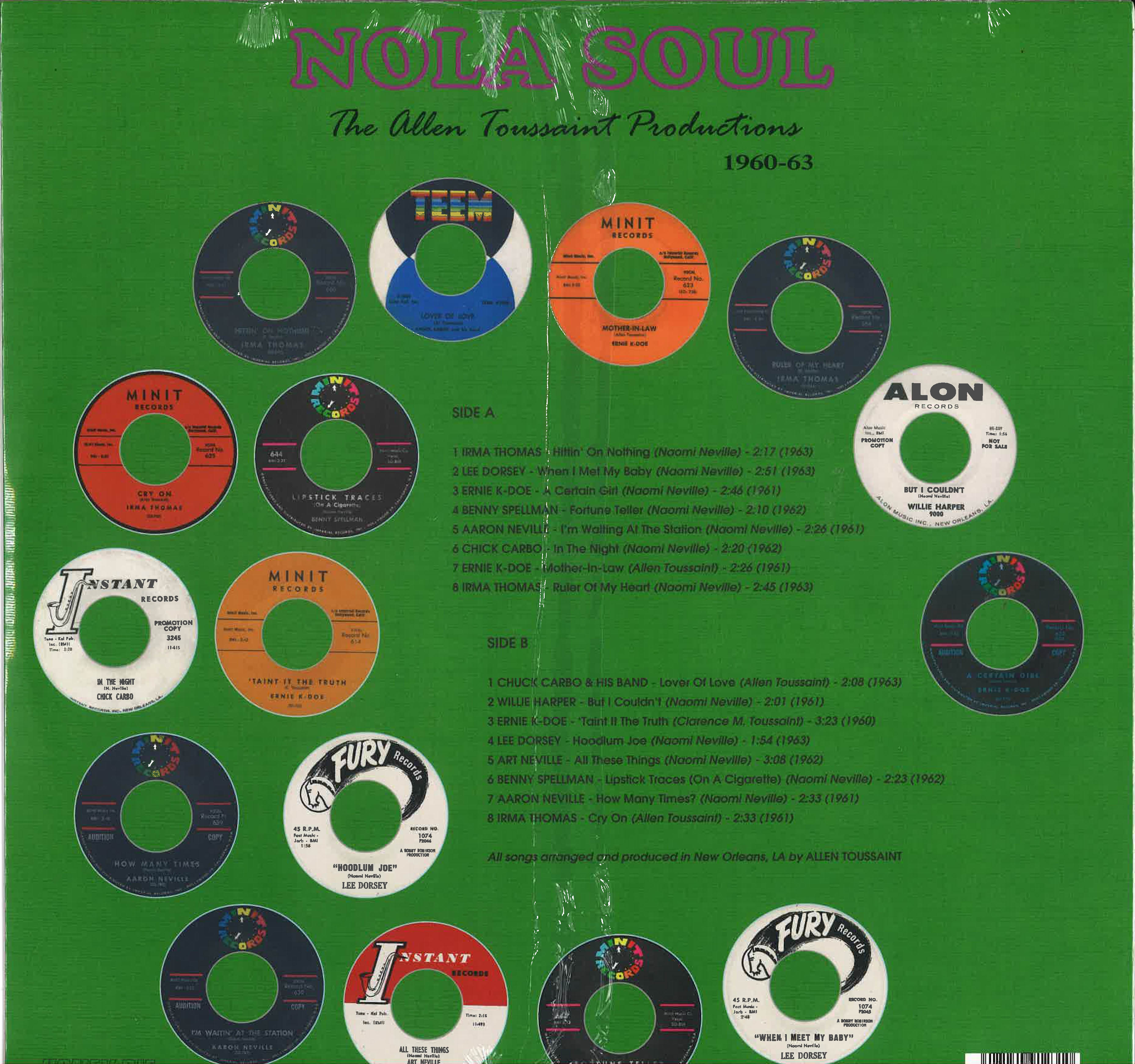 V.A. - NOLA Soul - The Allen Toussaint Productions 1960-63 (EU Limited LP/New)