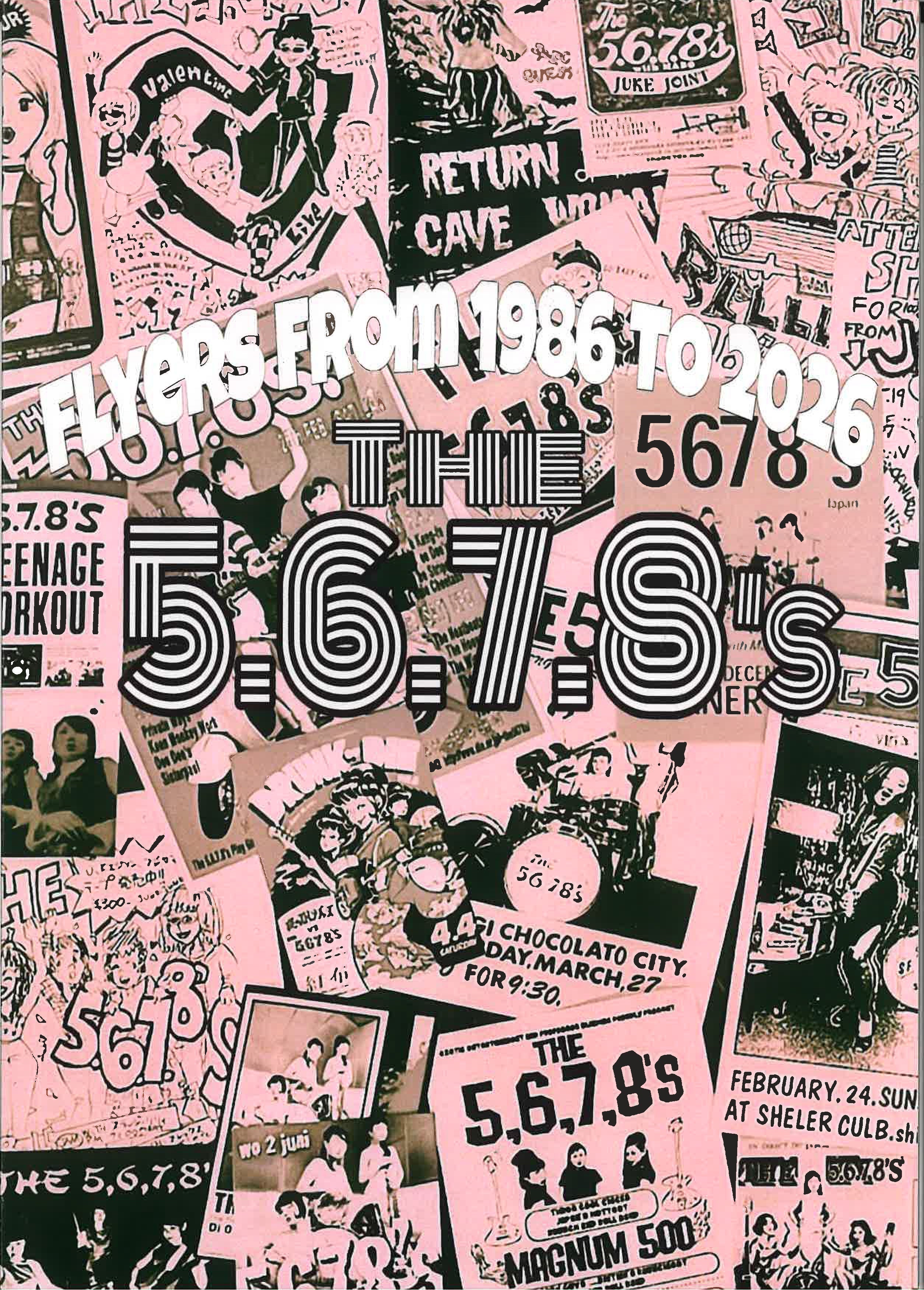 The 5.6.7.8'S 結成40周年「フライヤー集」！再入荷中です (税込¥2000）