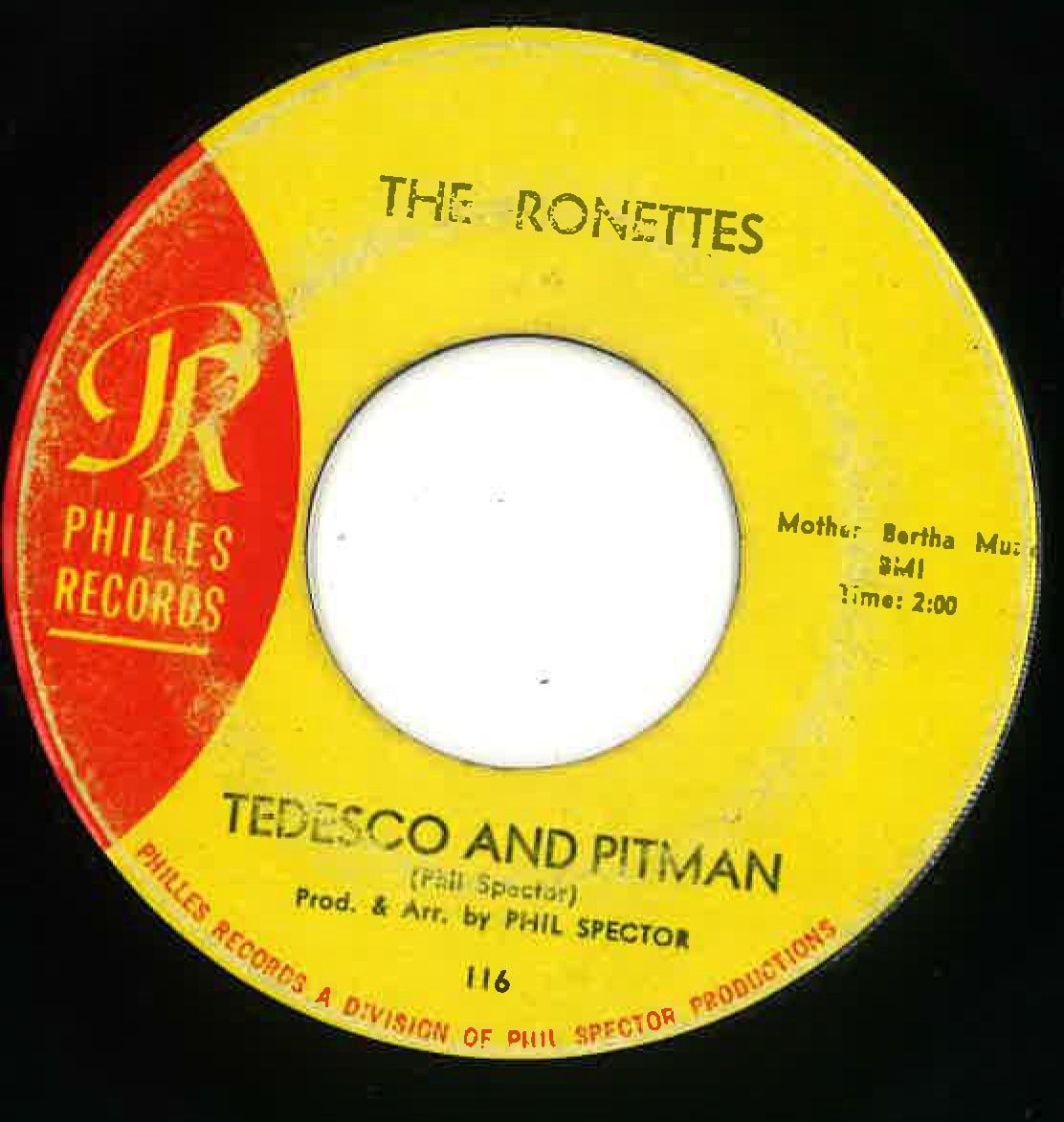 RONETTES, THE (ザ・ロネッツ)  - Be My Baby (US '63 オリジナル 7インチ)