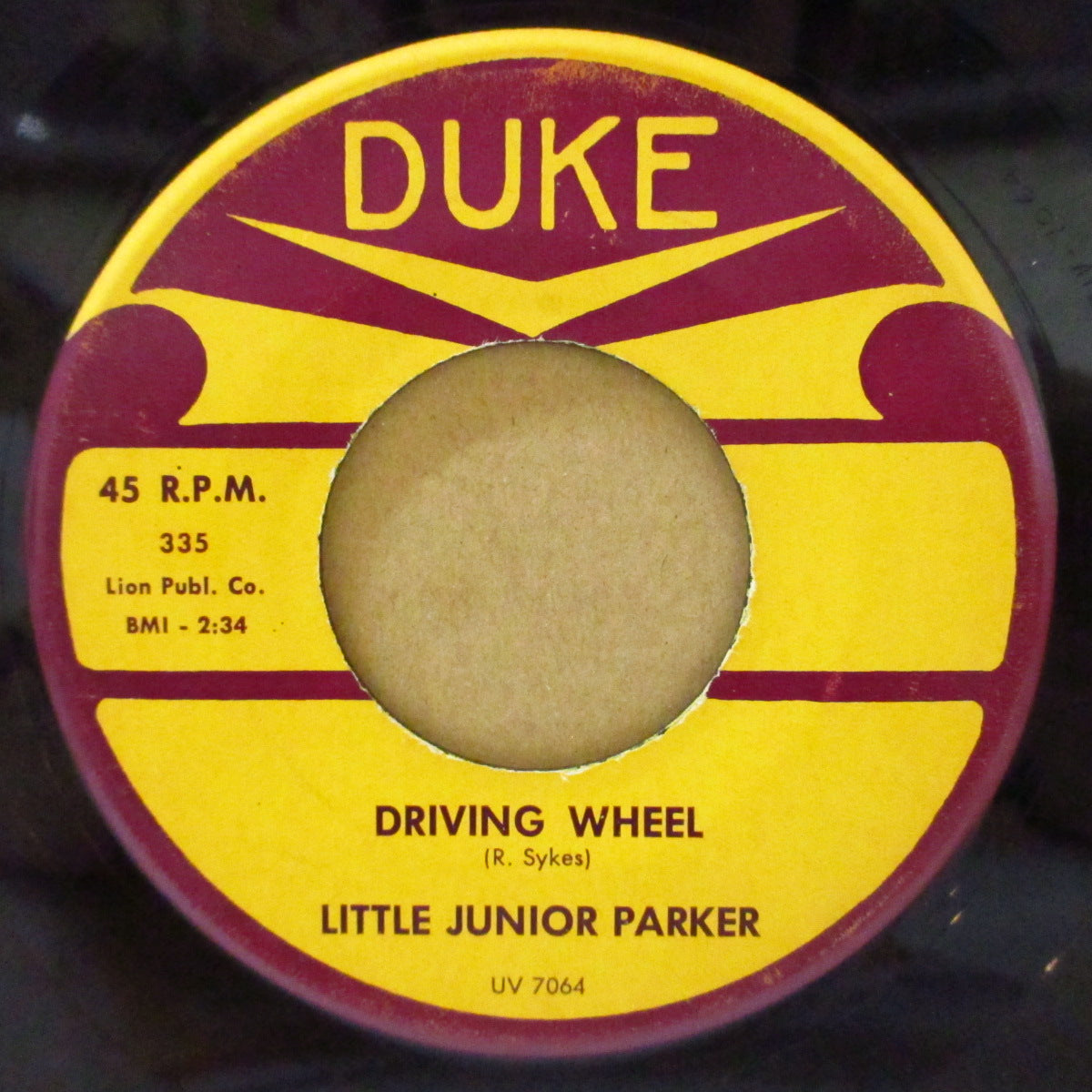 JUNIOR PARKER (LITTLE JUNIOR PARKER) (リトル・ジュニア・パーカー)  - Driving Wheel / Seven Days (US '61 オリジナル7インチ)ブルース古典曲の猛毒カヴァ＋フランティックR&B！