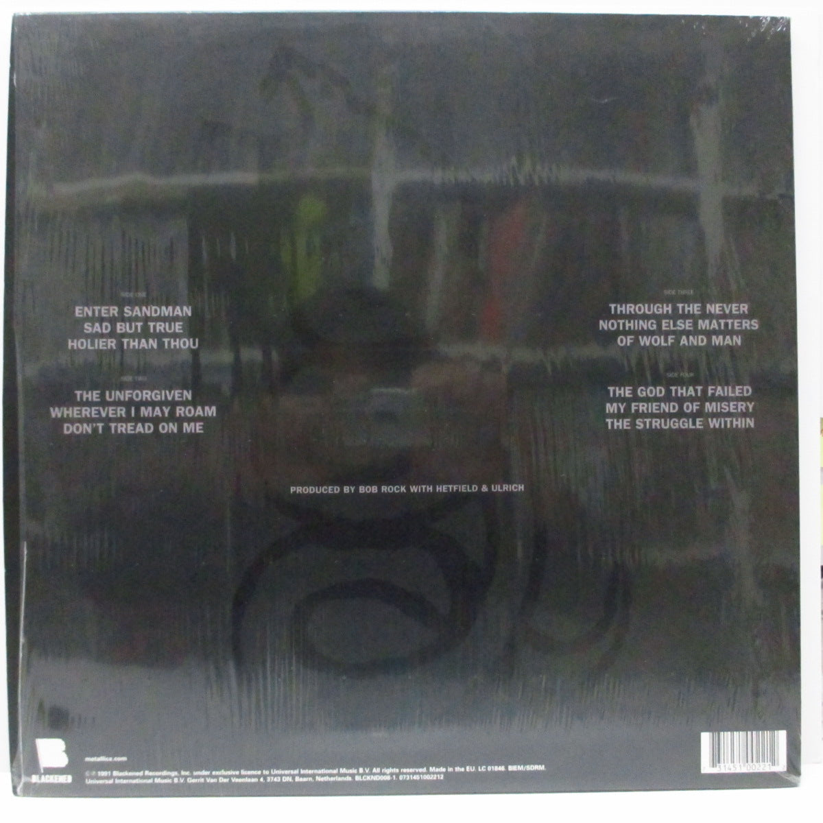 METALLICA (メタリカ)  - S.T. [5th] (EU '15 限定再発「180g」 2 x LP+インサート/BLCKND008-1) ブラック・アルバム !