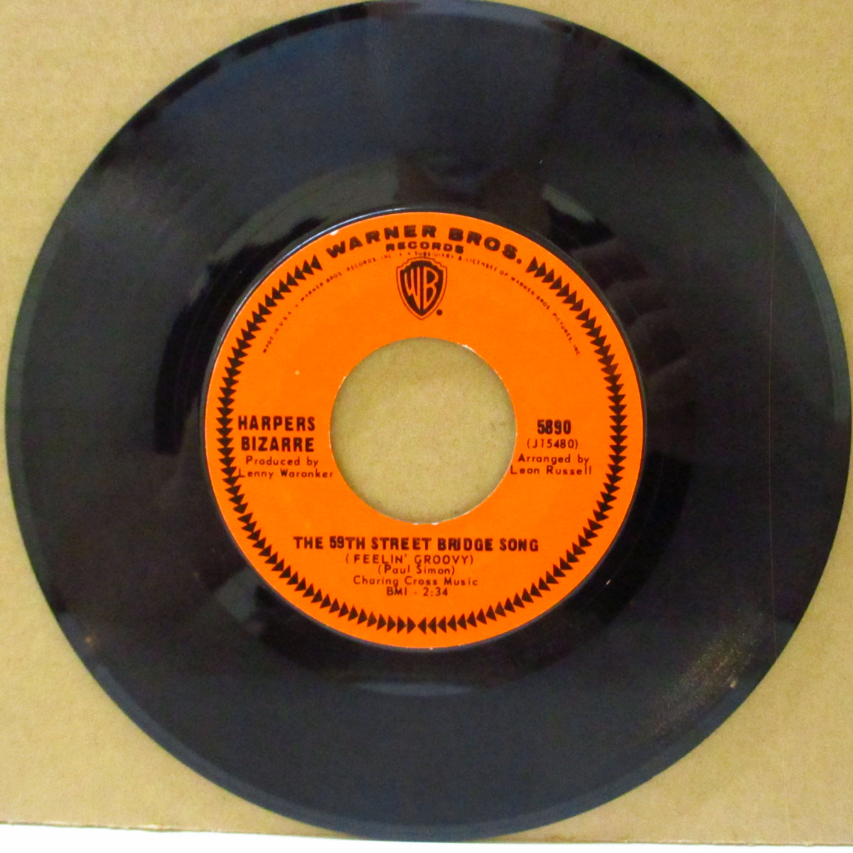 HARPERS BIZARRE (ハーパース・ビザール)  - The 59th Street Bridge Song (US '67 オリジナル7インチ)サイモン&ガーファンクル名曲の脱力ソフトロック・カバー！