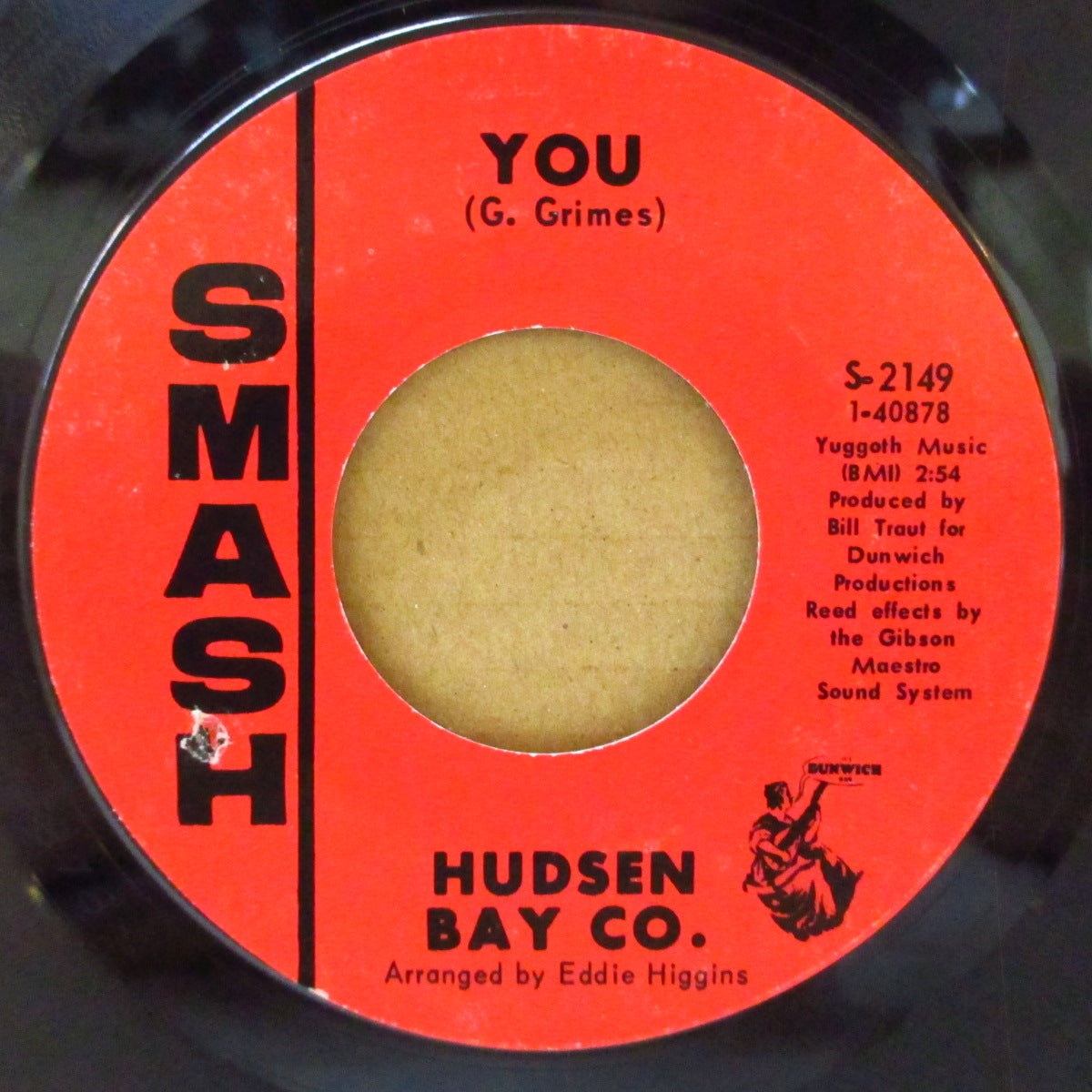 HUDSEN BAY CO. (ハドソン・ベイ・カンパニー)  - I See Her Face (US '68 オリジナル 7インチ)ゾンビーズ路線哀愁美メロ・ソフト・ポップ・サイケ隠れ名曲！