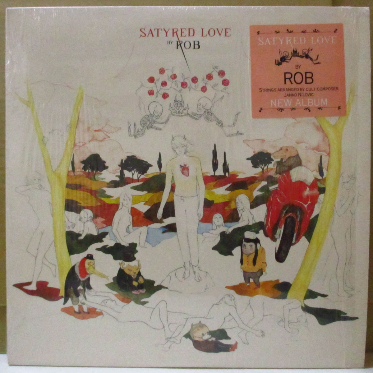 ROB (ロブ)  - Satyred Love (EU オリジナル 2xLP+インナー/レアステッカー付き光沢ジャケ) '02年2ndアルバム