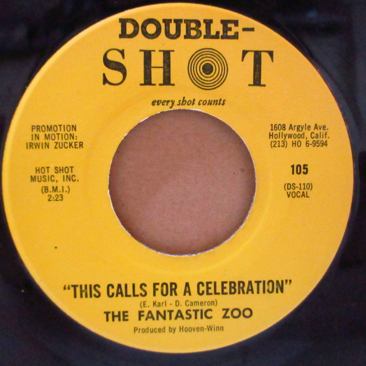 FANTASTIC ZOO, THE (ザ・ファンタスティック・ズー)  - This Calls For A Celebration / Midnight Snack (US '66 オリジナル 7インチ)フォーキー・ソフト・サイケ・ガレージ！