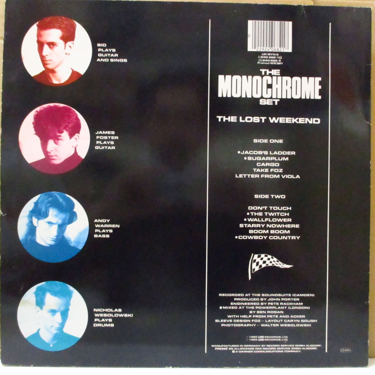 MONOCHROME SET,THE (ザ・モノクローム・セット)  - The Lost Weekend (EU オリジナル LP) '85年4thアルバム
