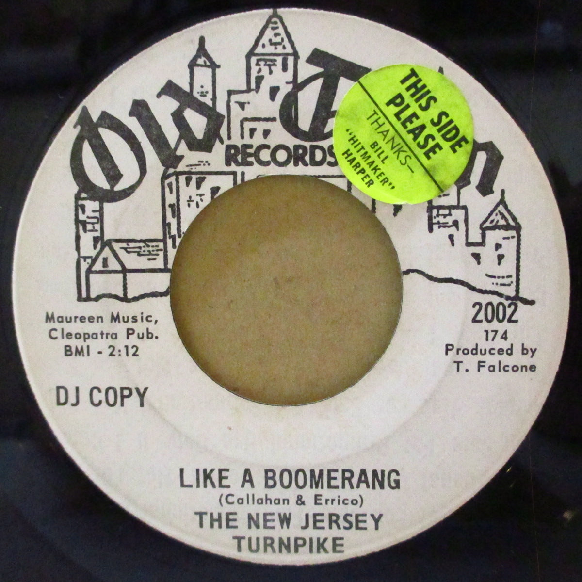 NEW JERSEY TURNPIKE, THE (ザ・ニュージャージー・ターンパイク)  - Like A Boomerang (US '69 プロモ・白ラベ7インチ) 軽快バブルガム・ポップ隠れ名曲！