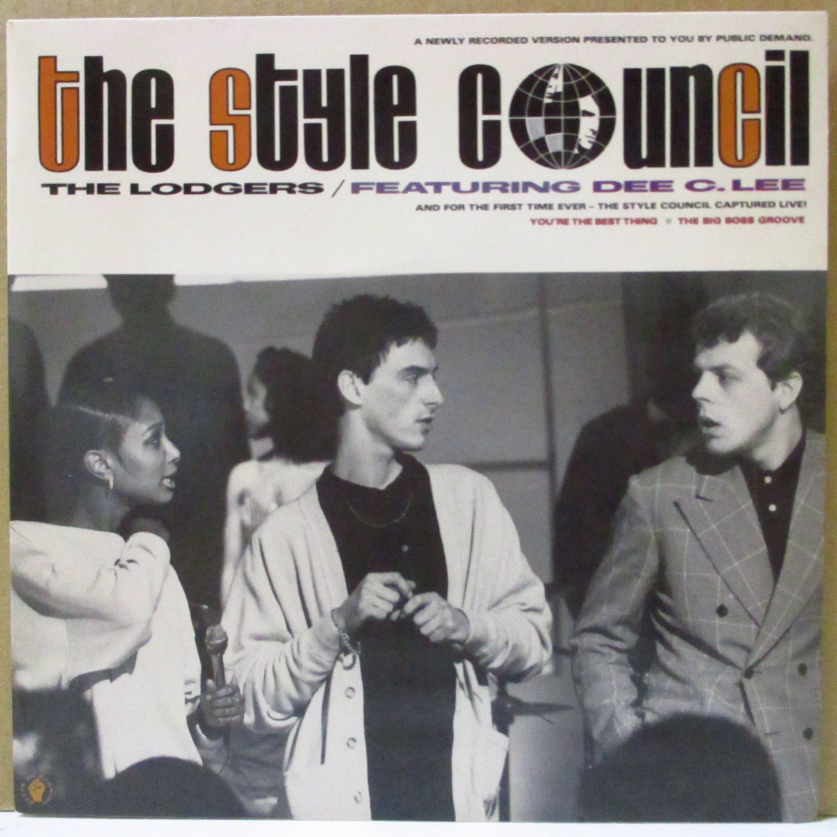 STYLE COUNCIL, THE (ザ・スタイル・カウンシル)  - The Lodgers +2 (UK '85 オリジナルB面33回転3曲入り「シルバープラスチックラベ 」7インチ+表面コーティング固紙折り返しジャケ, インサート)