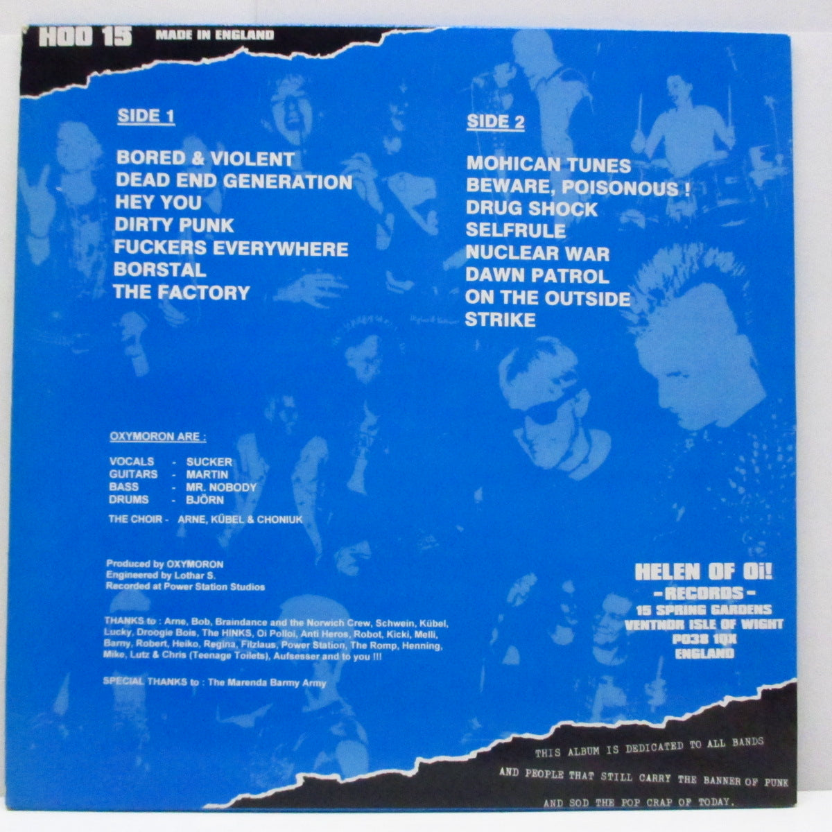OXYMORON (オクシモロン)  - Fuck The Ninties...Here's Our Noize (UK オリジナル LP/インサート無) '95年ファースト！