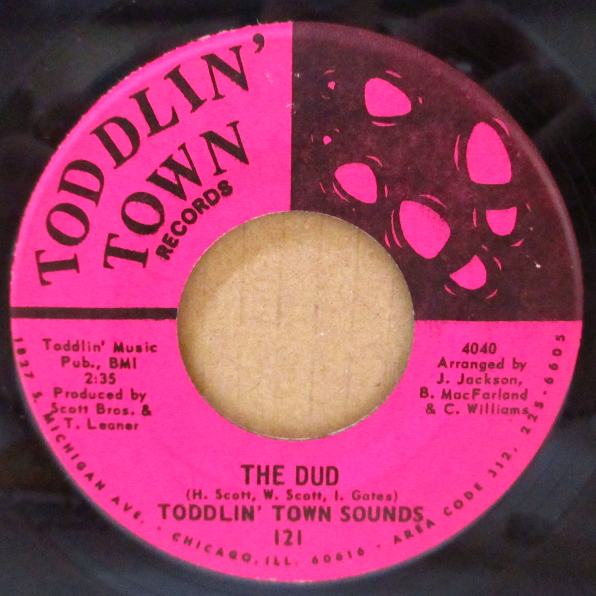 TODDLIN' TOWN SOUNDS (トドリン・タウン・サウンズ)  -  It's Your Thing / The Dud (US '69 オリジナル「黒・ピンク・ラベ ver」 7インチ)アイズレー・ブラザーズ ファンク名曲のキラー・インスト・カヴァ！