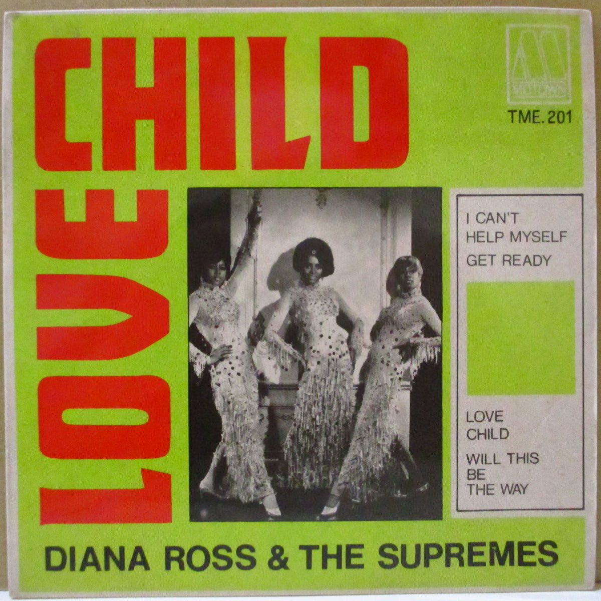 SUPREMES (ザ・スプリームス)  - Love Child +3 (シンガポール '68 オリジナル4曲入り7インチEP/両面コーティング・ジャケ）