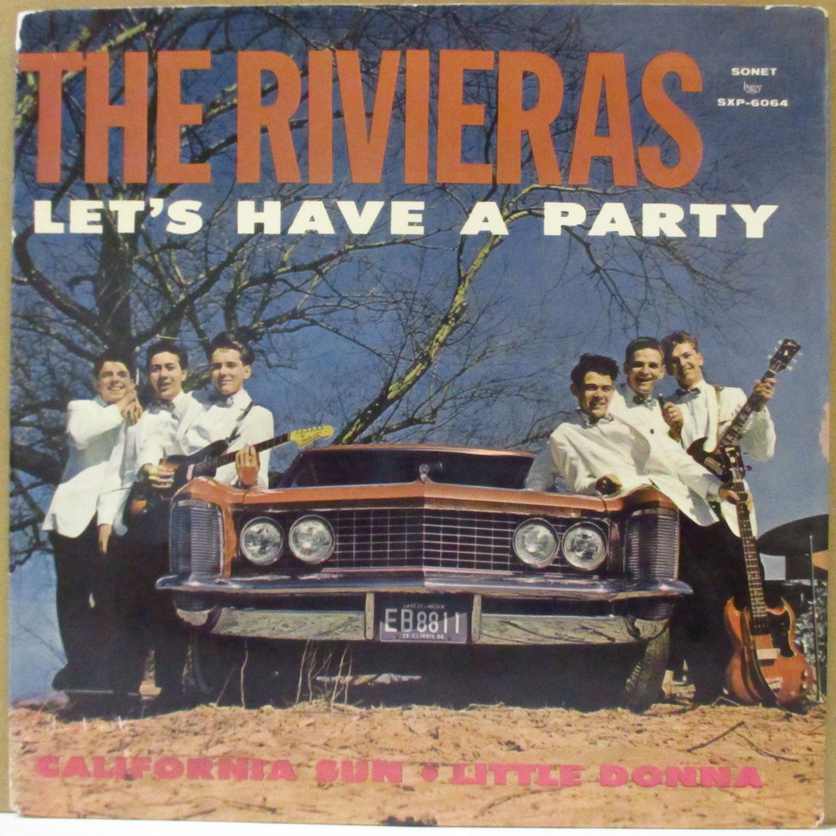 RIVIERAS, THE (ザ・リヴィエラス)  - Let's Have A Party +3 (スウェーデン'64年オリジナル4曲入り7インチEP/両面コーティング・ジャケ) ガレージ・サーフ・レジェンド、スウェーデン独自EP！