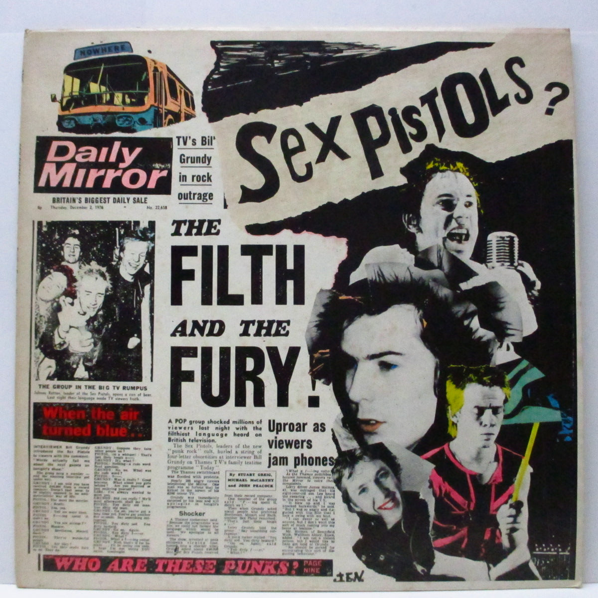 SEX PISTOLS (セックス・ピストルズ)  - The Filth And The Fury (US 限定プレス LP) 「Spunk」のジャケ＆タイトル違い！