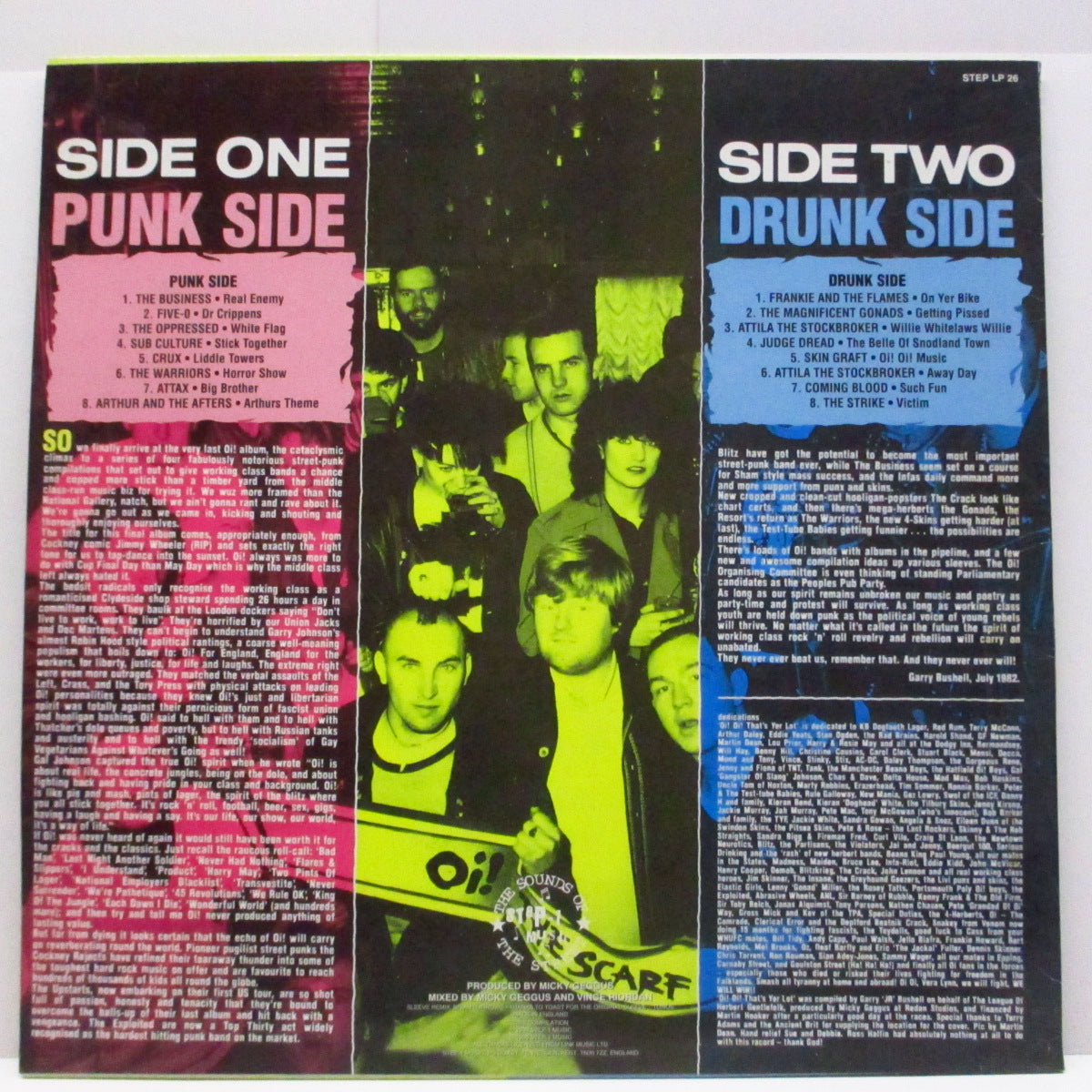 V.A. (80's UK Oi!コンピ！)  - Oi! Oi! That's Yer Lot! (UK '96 限定再発「イエローヴァイナル」LP/STEP LP 26)