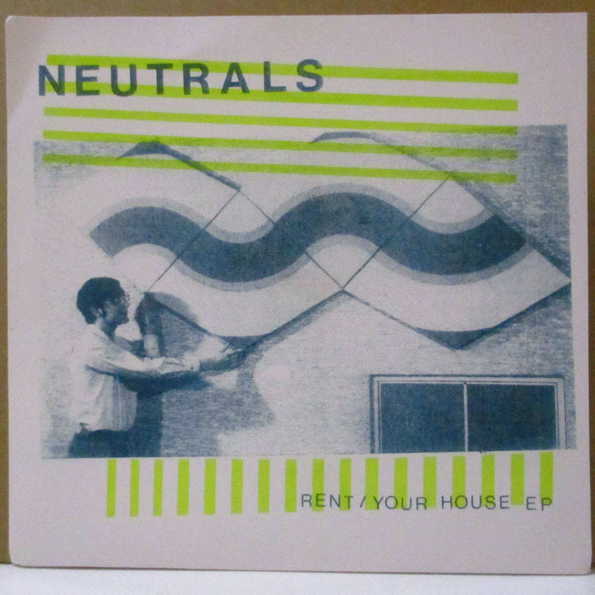 NEUTRALS (ニュートラルズ)  - Rent/Your House +3 (US '23 限定300枚再発33回転4曲入り 7インチ＋「グリーン」光沢ジャケ, インサート)