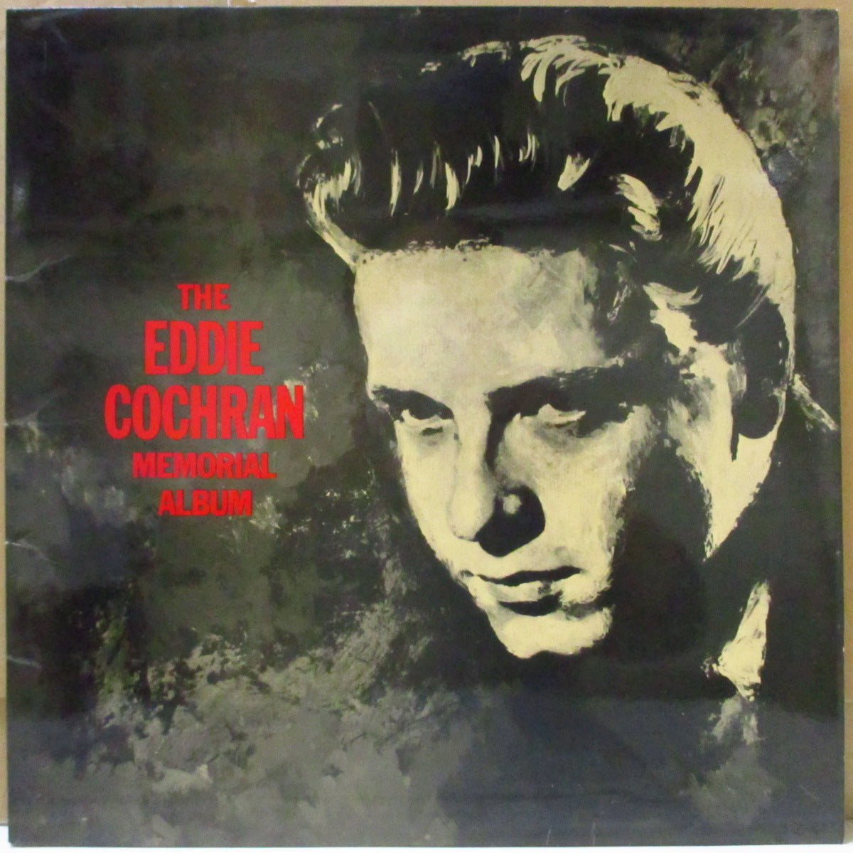 EDDIE COCHRAN (エディ・コクラン)  - The Eddie Cochran Memorial Album (UK '70 再発「黒＆レインボー・ラベ ver」疑似ステレオ LP/表面コーティング・ジャケ) 近年稀な美品