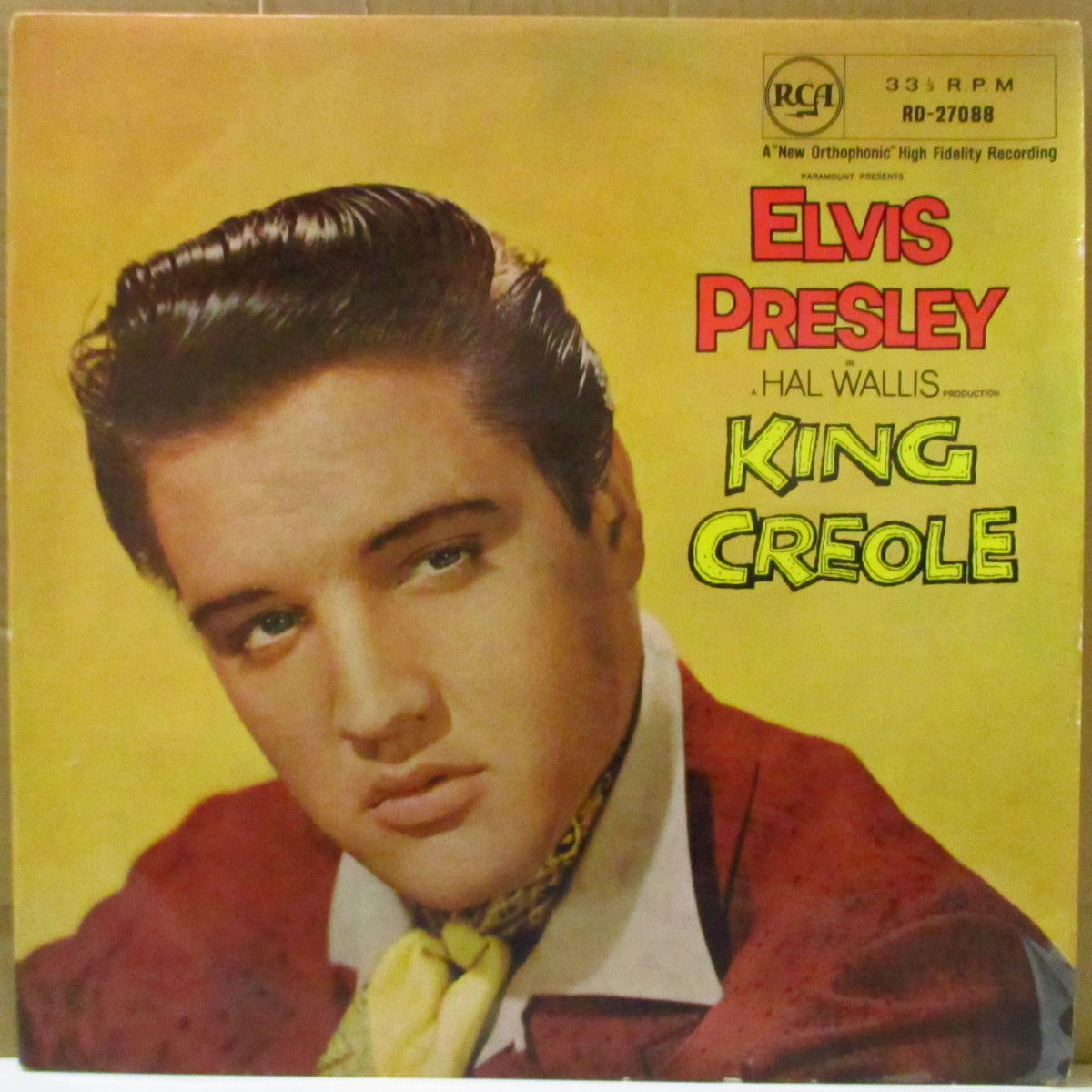 ELVIS PRESLEY (エルヴィス・プレスリー)  - King Creole (UK オリジナル「RCA シルバー・スポット黒ラベ」モノラル LP/「Danny Finnell 誤表記」初回表面コーティング・ジャケ)