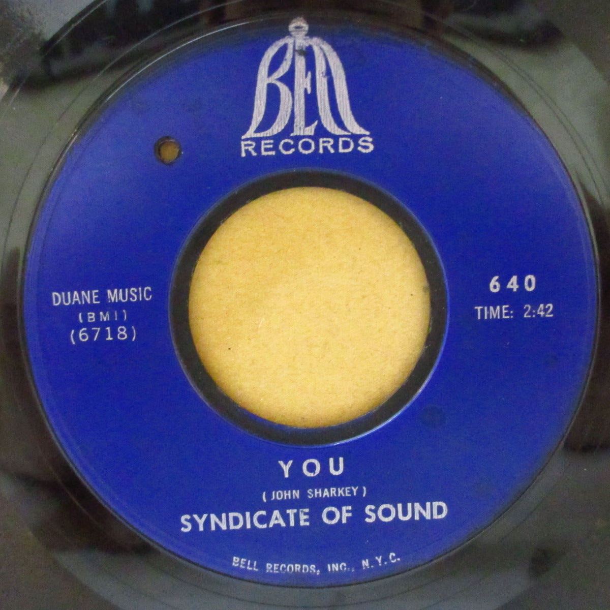 SYNDICATE OF SOUND (シンジケイト・オブ・サウンド)  - Little Girl / You (US '66 ベル社再発 7インチ)アップテンポ・MODガレージ名曲！