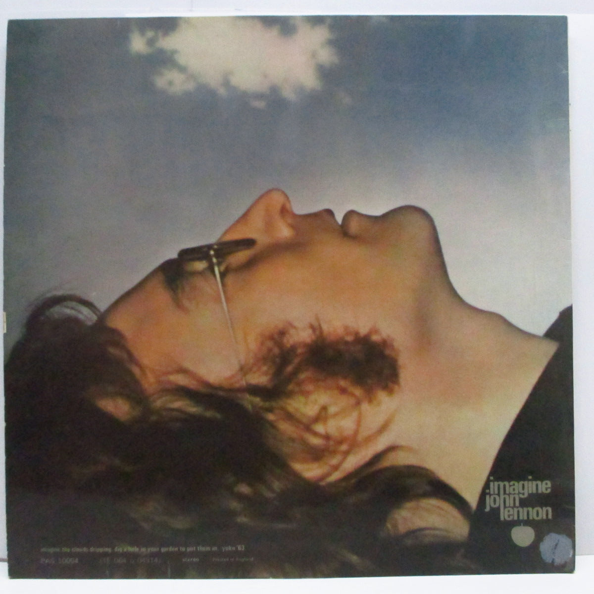JOHN LENNON (ジョン・レノン)  - Imagine (UK オリジナル LP+インナー、ポスター、ピッグカード/両面コーティングジャケ #2「完品」)