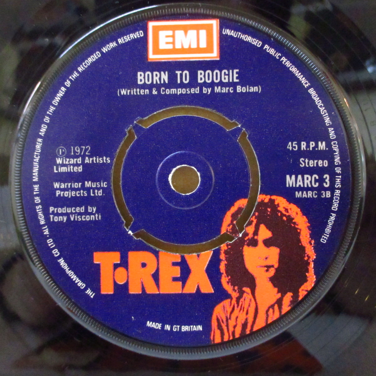 T.REX (Ｔ・レックス)  - Solid Gold Easy Action (UK '72 オリジナル「ラウンドセンター」 7インチ+T.REXカンパニースリーブ)