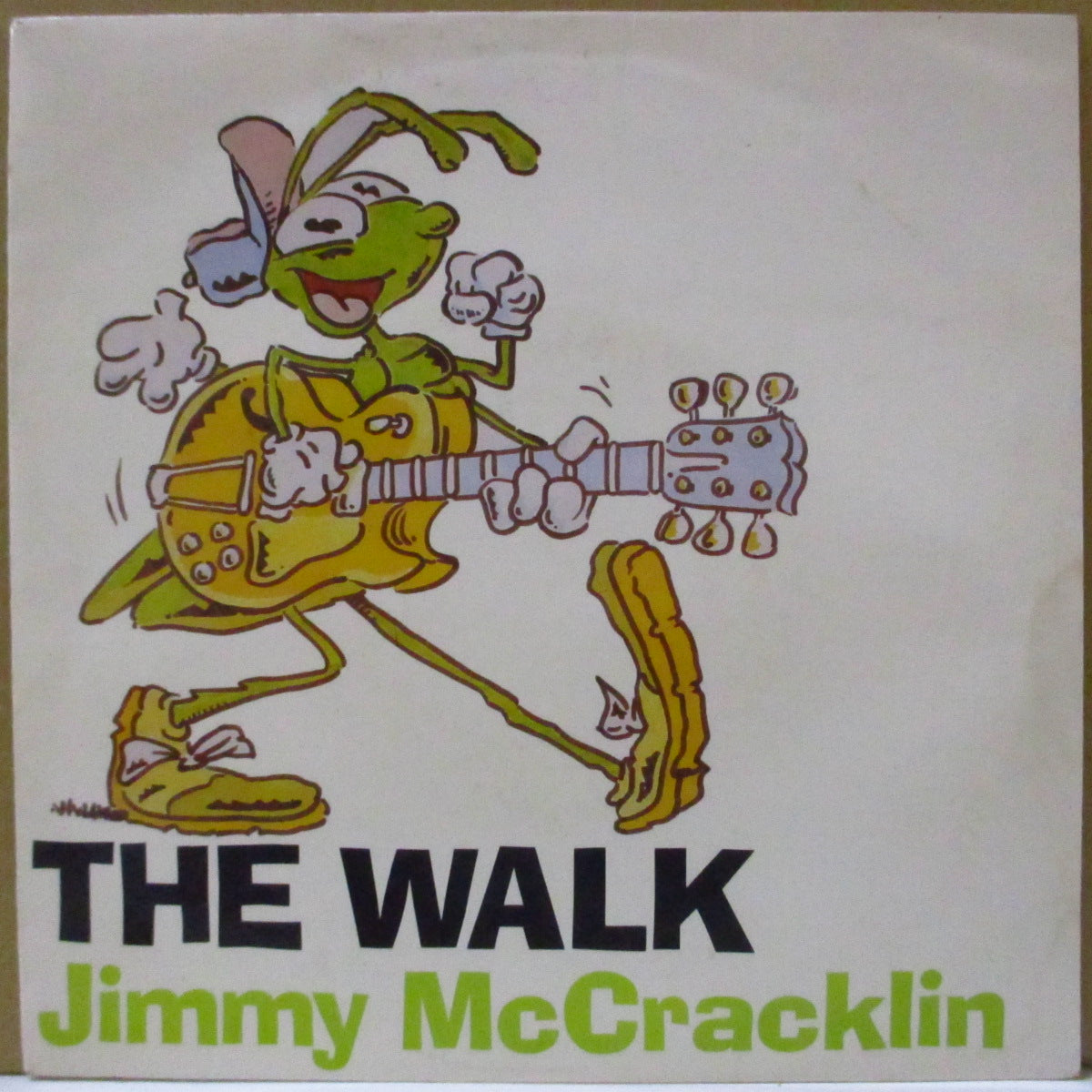 JIMMY McCRACKLIN (ジミー・マクラクリン)  - The Walk / I'm To Blame (UK '89 カートゥーン光沢ジャケ付き再発7インチ)ロッキン「ウォーク・ダンス」R&B！