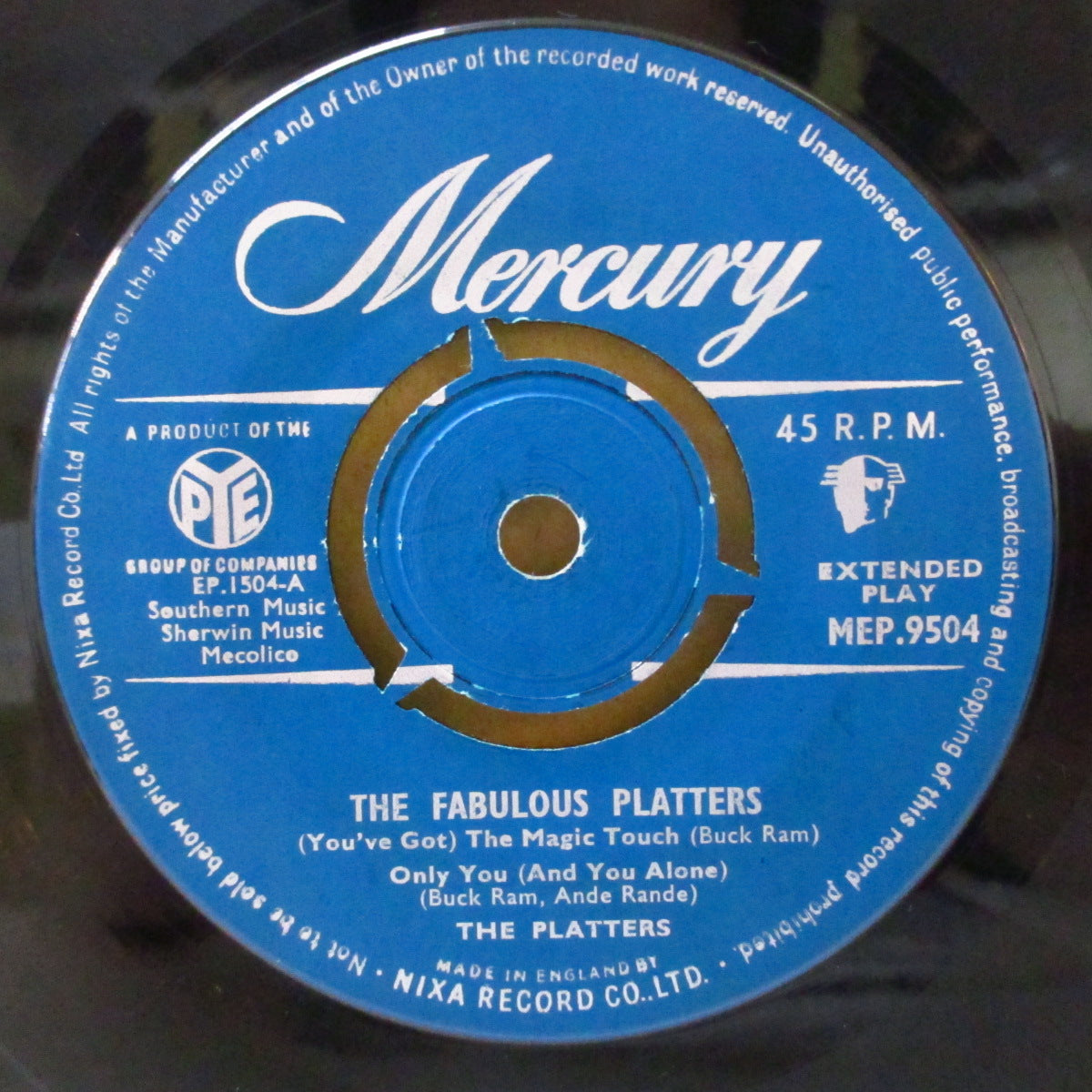 PLATTERS (ザ・プラターズ)  - The Fabulous Platters (UK '56 オリジナル 4曲入り7インチEP)