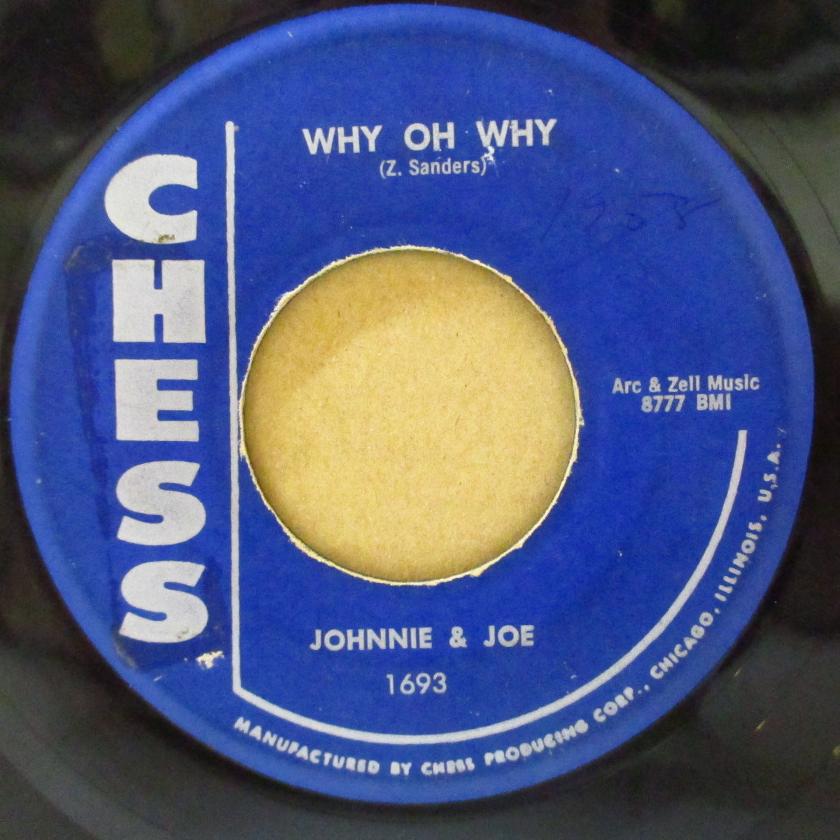 JOHNNIE & JOE (JOHNNY & JOE) (ジョニー＆ジョー)  - Why Oh Why / Why Did She Go (US '58 オリジナル7インチ)アップテンポ・ドゥワップ調R&B！