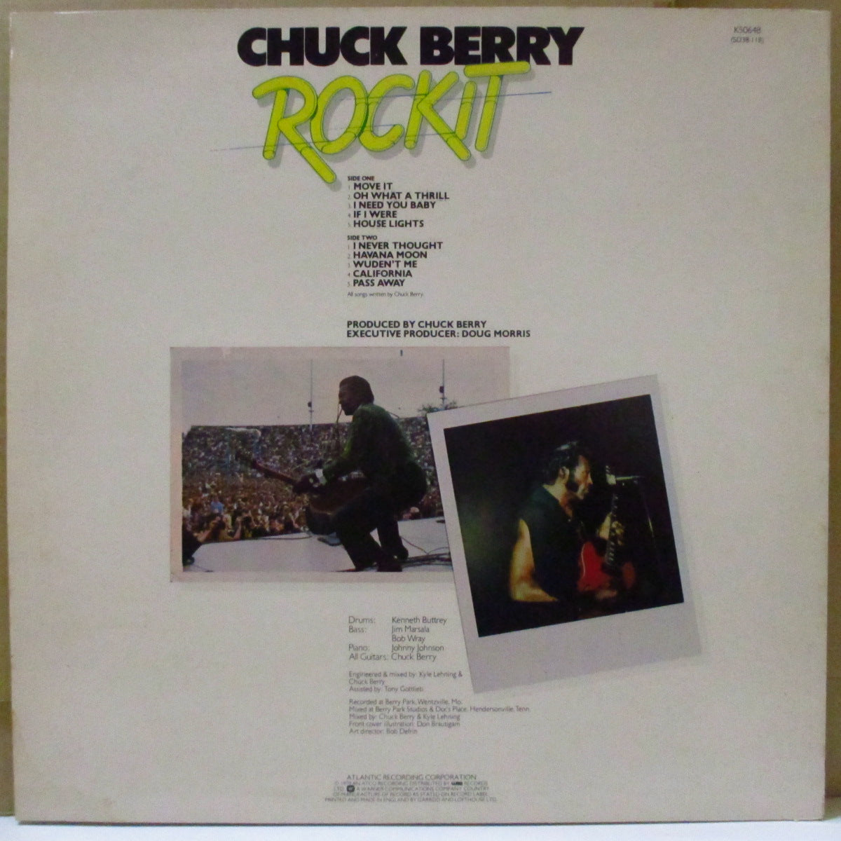 CHUCK BERRY (チャック・ベリー)  - Rockit (UK '79 オリジナル・ステレオ LP) 53歳時復活作！