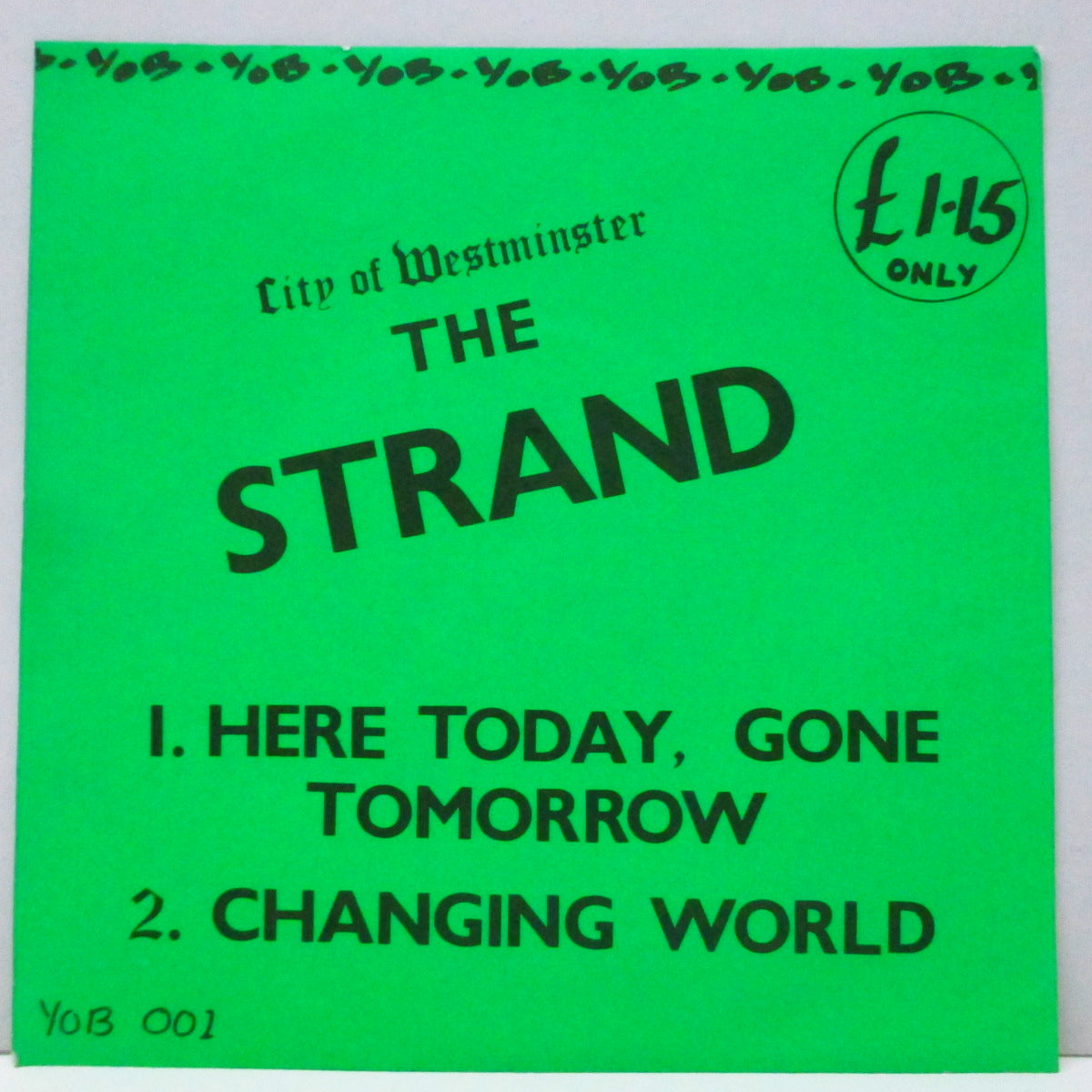POSITIVE SIGNALS / STRAND, THE (ポジティブ・シグナルズ / ザ ・ストランド)  - Split (UK オリジナル 7"/マットソフト紙二つ折りジャケ) 近年稀な美品 !