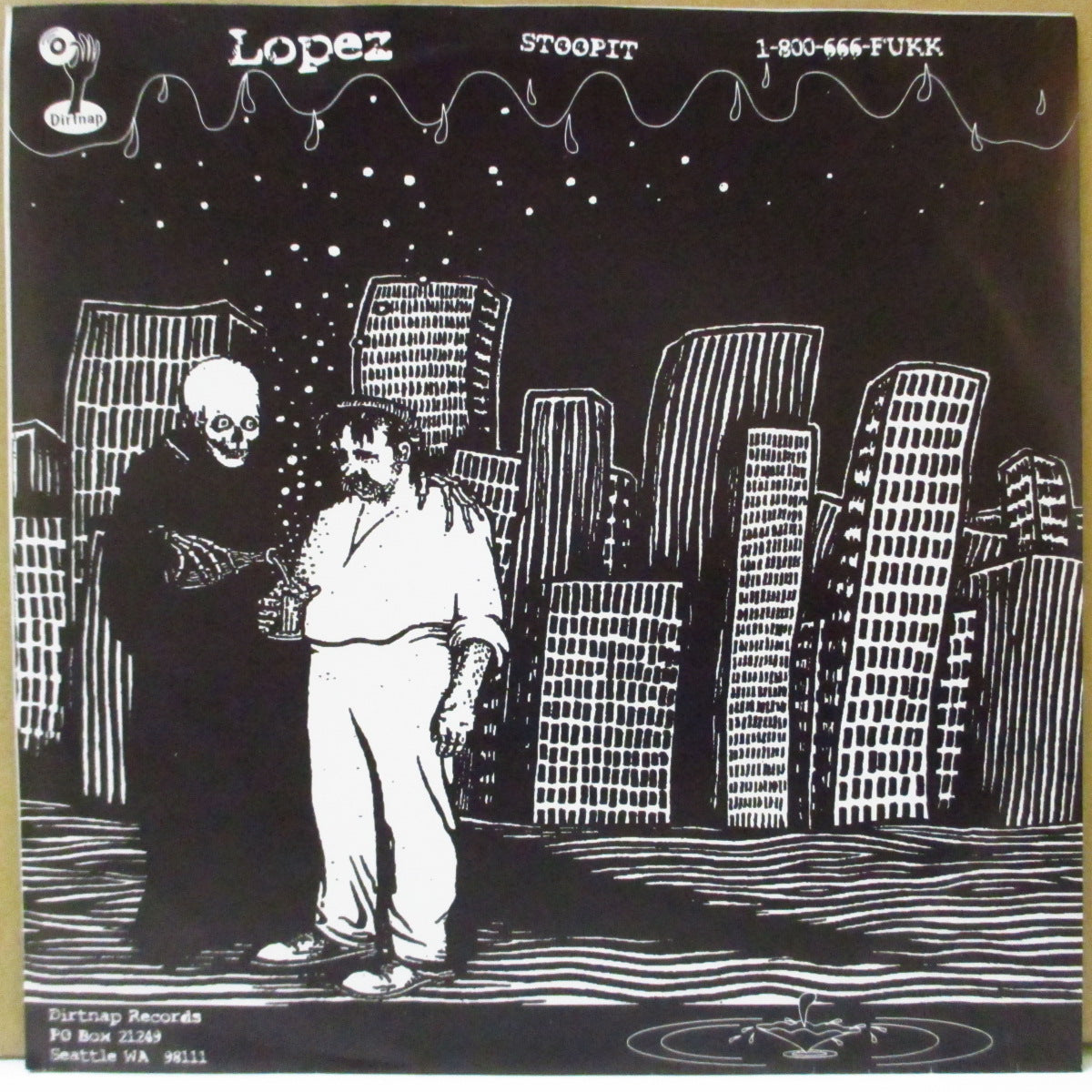FIREBALLS OF FREEDOM / LOPEZ (ファイヤーボールズ・オブ・フリーダム / ロペス)  - I Got A Line On You +2 (US 1,000枚限定ピンクマーブルヴァイナル 7インチ+光沢ソフト紙ジャケ) '00年スプリットEP