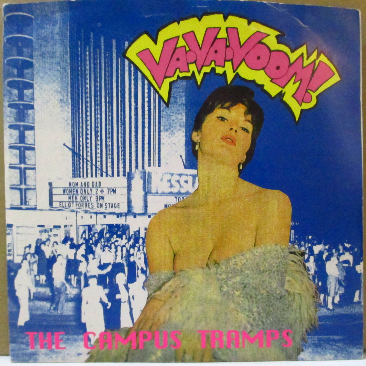 CAMPUS TRAMPS, THE (キャンパス・トランプス)  - Va・Va・Voom! Get Ready +3 (Japan オリジナル・クリアブラックヴァイナル 7インチ+光沢ソフト紙ジャケ) '92年EP