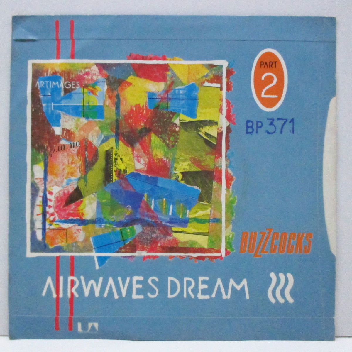 BUZZCOCKS (バズコックス)  - Strange Thing (UK オリジナル「ラウンドセンター」7"/光沢ソフト紙折り返しジャケ) グループ写真が表バージョン !