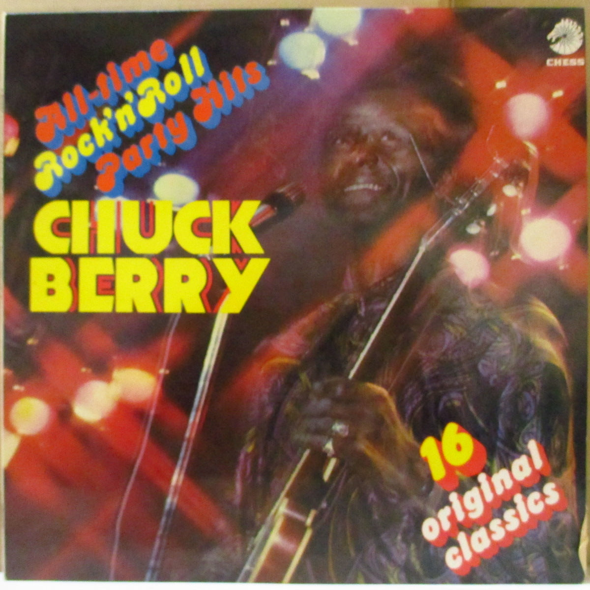 CHUCK BERRY (チャック・ベリー)  - All-Time Rock 'n' Roll Party Hits (UK '74 オリジナル通販限定 LP/両面コーティング・ジャケ) 通販限定ベスト盤。