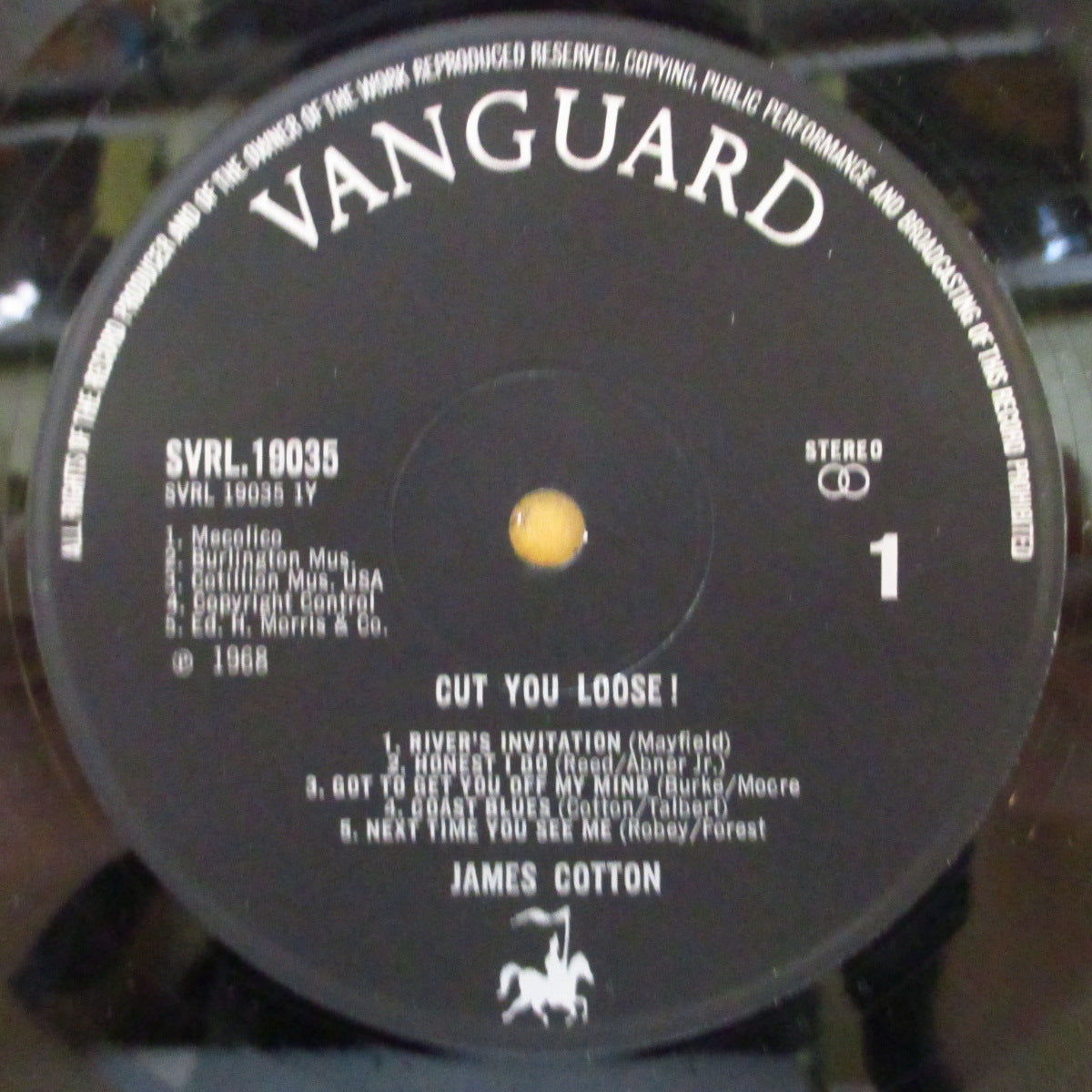 JAMES COTTON (ジェイムズ・コットン)  - Cut You Loose ! (UK '68 オリジナル・ステレオ LP/両面コーティング・ジャケ) '68年ソロ・デビュー・アルバム。近年稀な美品！