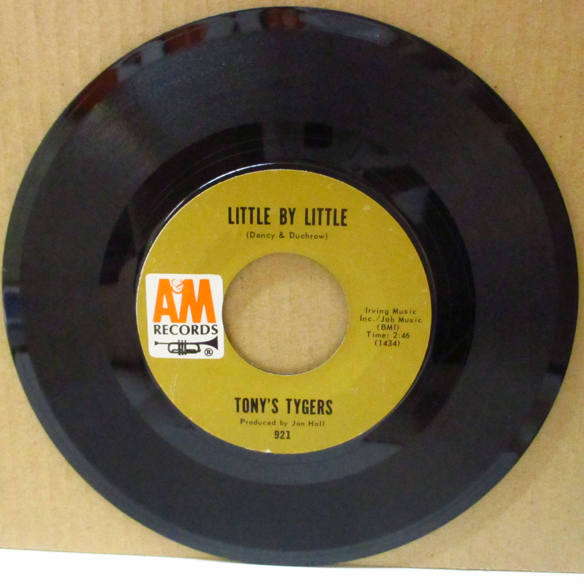 TONY'S TYGERS (トニーズ・タイガース)  - Little By Little (US '68 A&M社再発 7インチ)美メロ・ポップ・ナンバー！