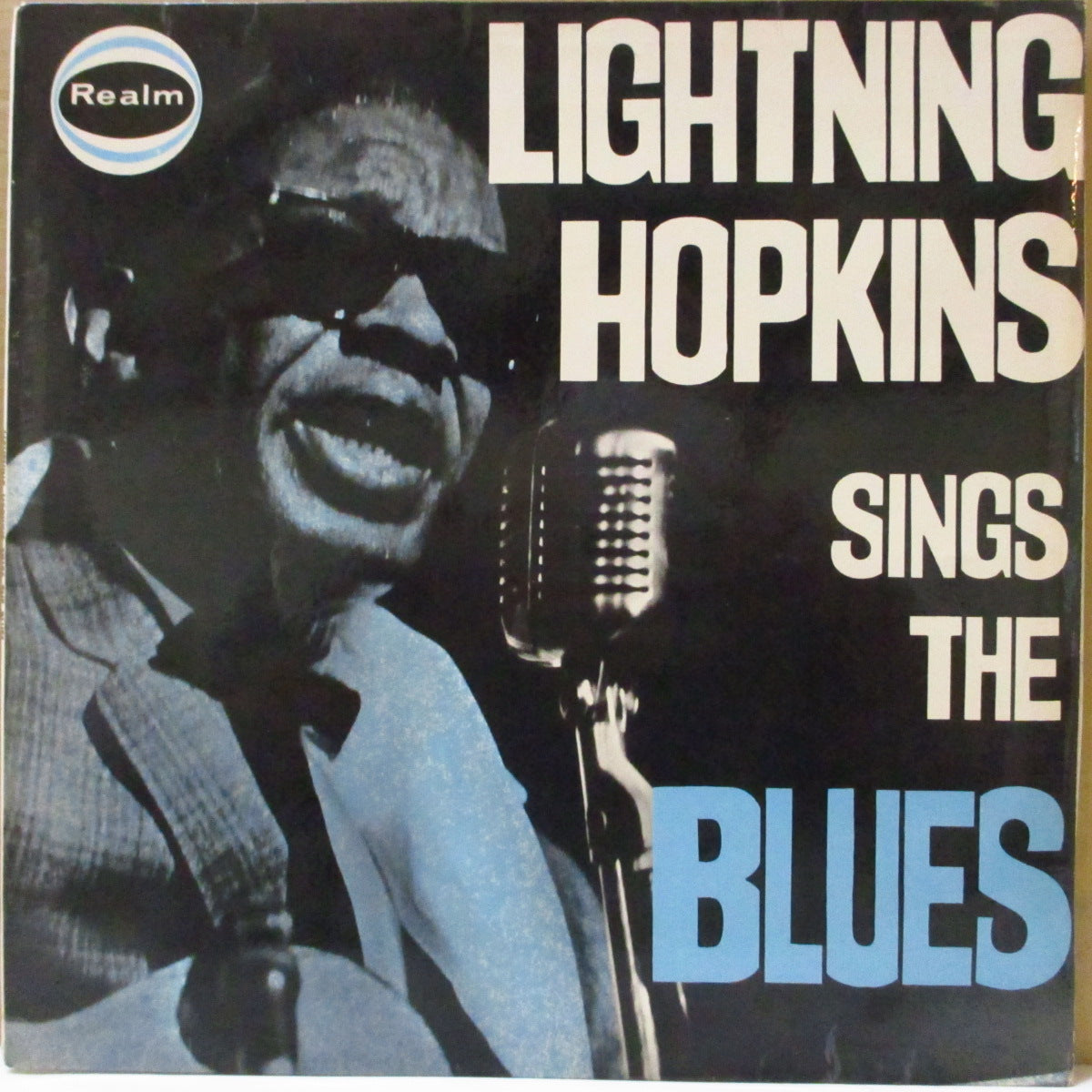 LIGHTNIN' HOPKINS (ライトニン・ホプキンス)  - Lightning Hopkins Sings The Blues (UK '63 オリジナル・モノラルLP/表面コーティング折り返しジャケ) 近年稀な美品！