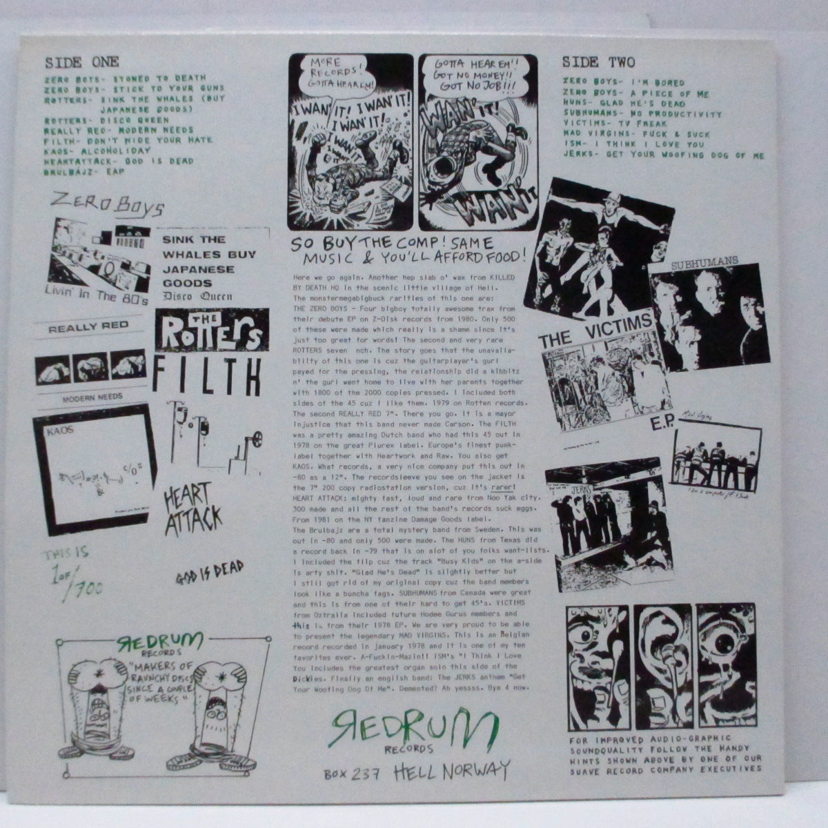 V.A. ('77-'82年各国レアパンク・コンピ)  - Killed By Death #4 (US 90's再発「グリーンヴァイナル」LP)