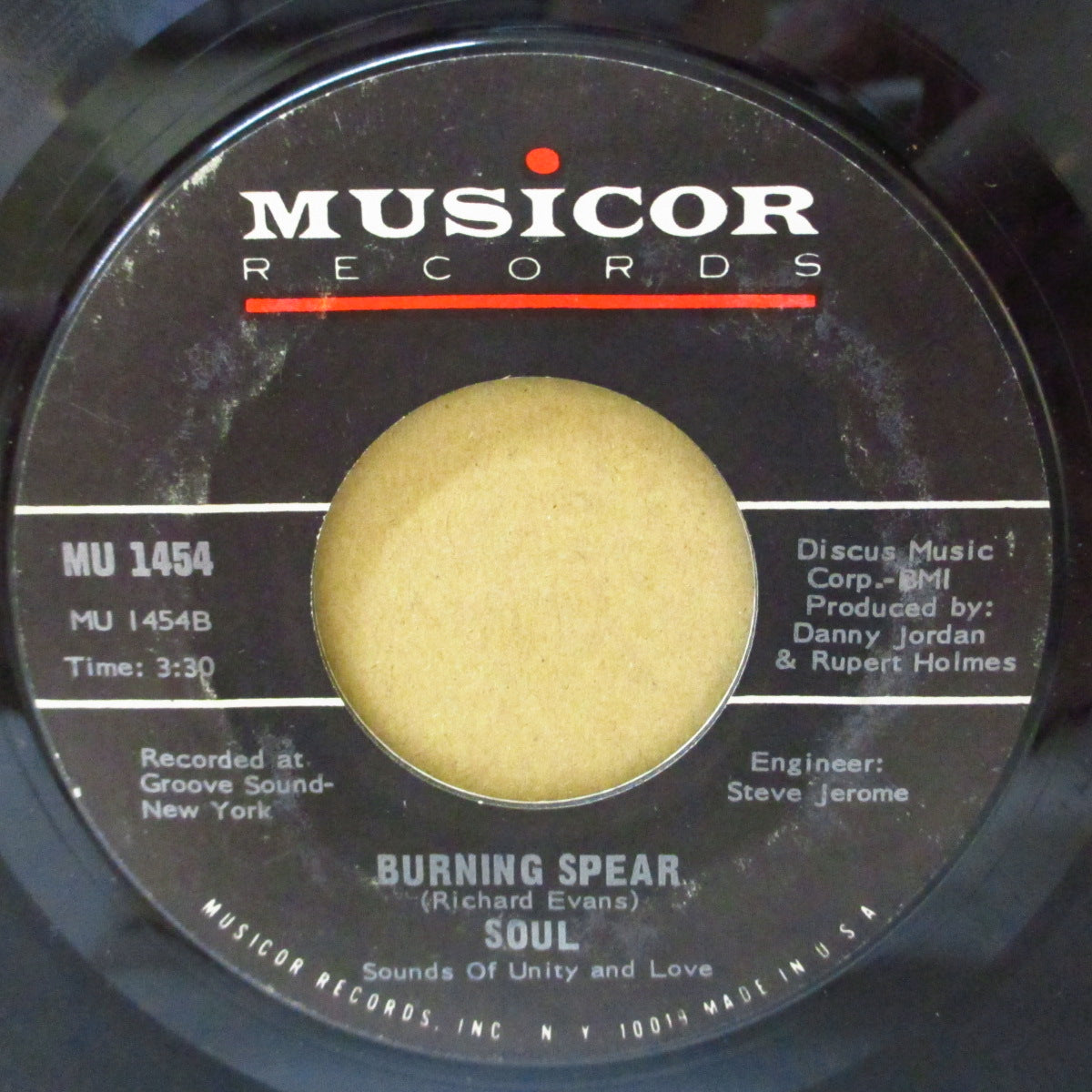 SOUL = S.O.U.L.= Sounds Of Unity And Love (サウンズ・オブ・ユニティ・アンド・ラブ)  - Tell It Like It Is / Burning Spear (US '71オリジナル 7インチ)激レア、ファンキーポップ！