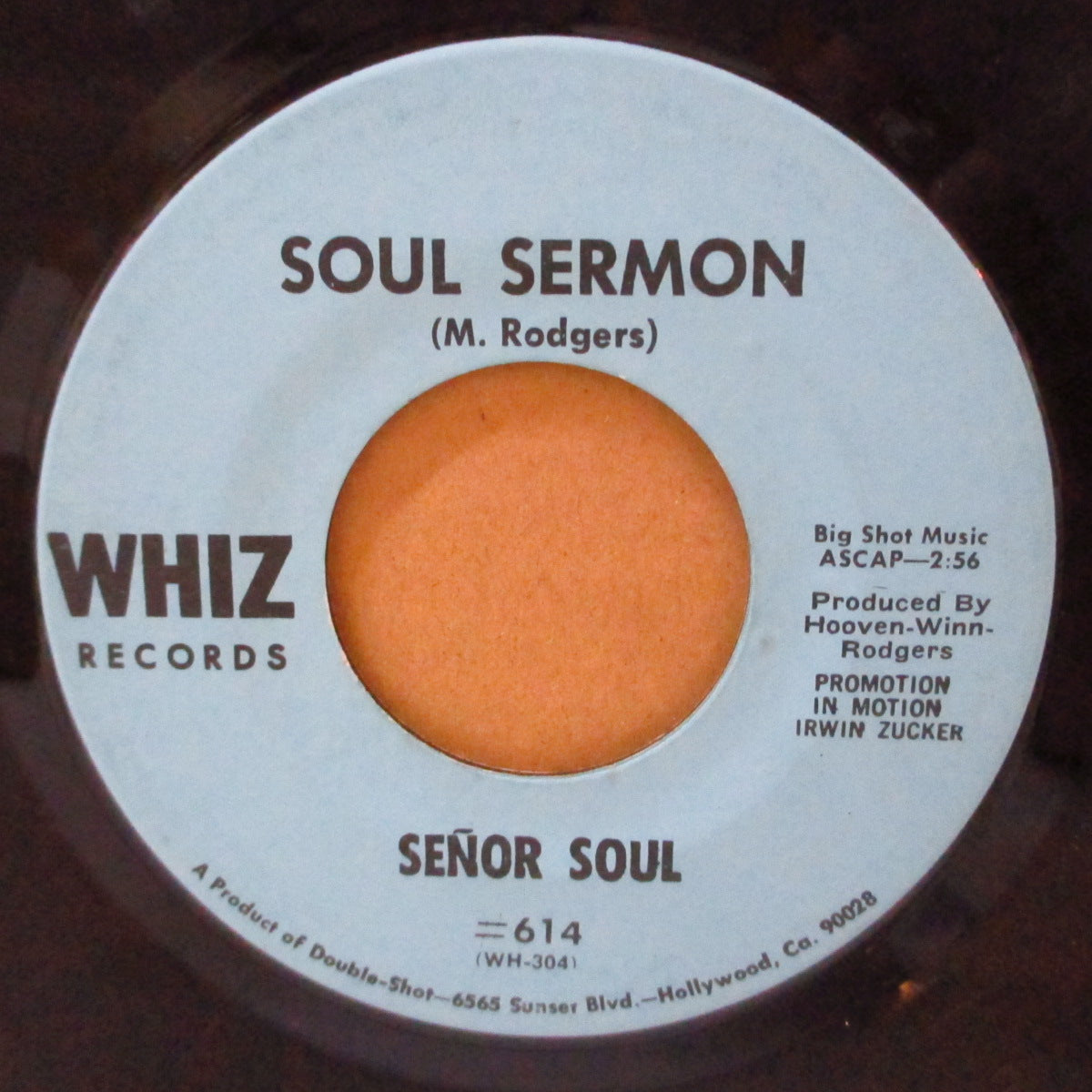 SENOR SOUL (セニョール・ソウル)  - The Mouse / Soul Sermon (US '69 オリジナル 7インチ)ディープ・ファンク名曲！