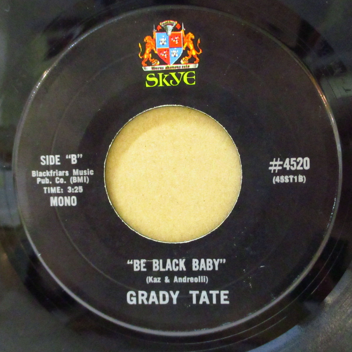 GRADY TATE (グレイディ・テイト)  - Be Black Baby (US '69 オリジナル 7インチ)ファンキー・ブレイク・ビーツ！