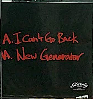 ANGEL FACE (エンジェル・フェイス)  - I Can't Go Back / New Generator (US 333限定「ブラックヴァイナル」 7"/ New) 再入荷中！