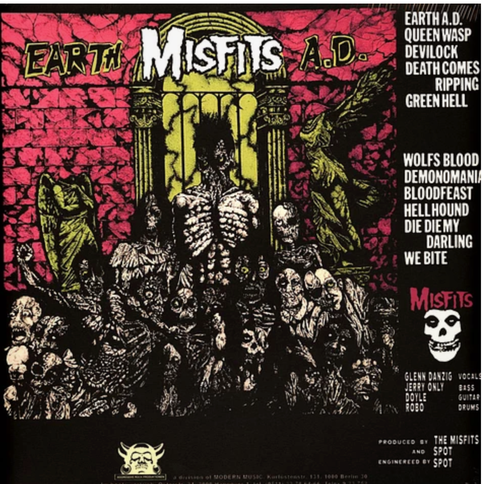 MISFITS (ミスフィッツ) - Wolfs Blood / Earth A.D.  (EU 限定リプロ再発 LP/ New) レアなドイツ Aggressive Rockproduktionen 社バージョン！