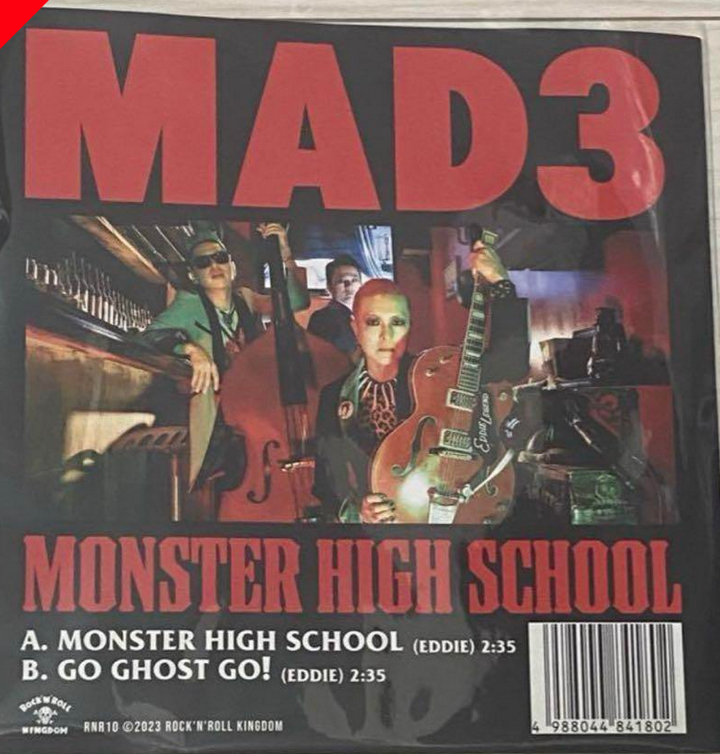 MAD 3 (マッド・スリー)  - Monster High School (Japan 限定プレス 7"+CD, DVDセット/ New) ユースカルチャーシリーズ最終作！