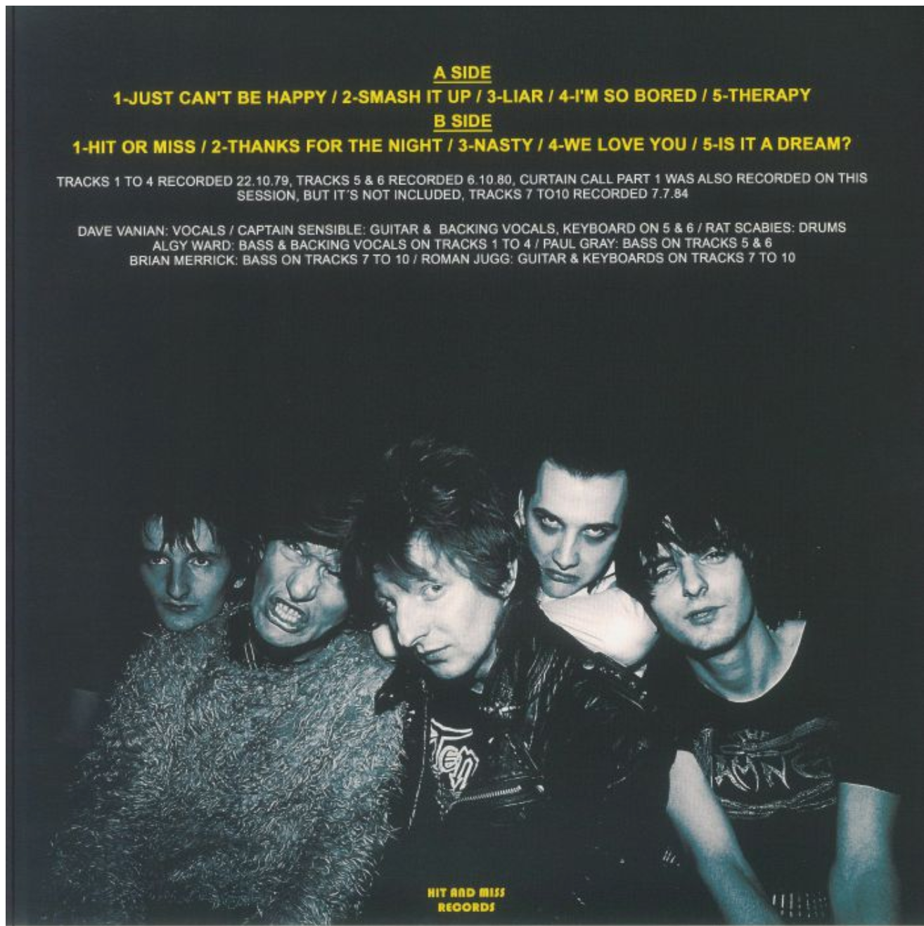 DAMNED, THE (ザ・ダムド)  - Peel Sessions Vol 2 (EU 限定プレス LP/ New) ピールセッション・コレクション !