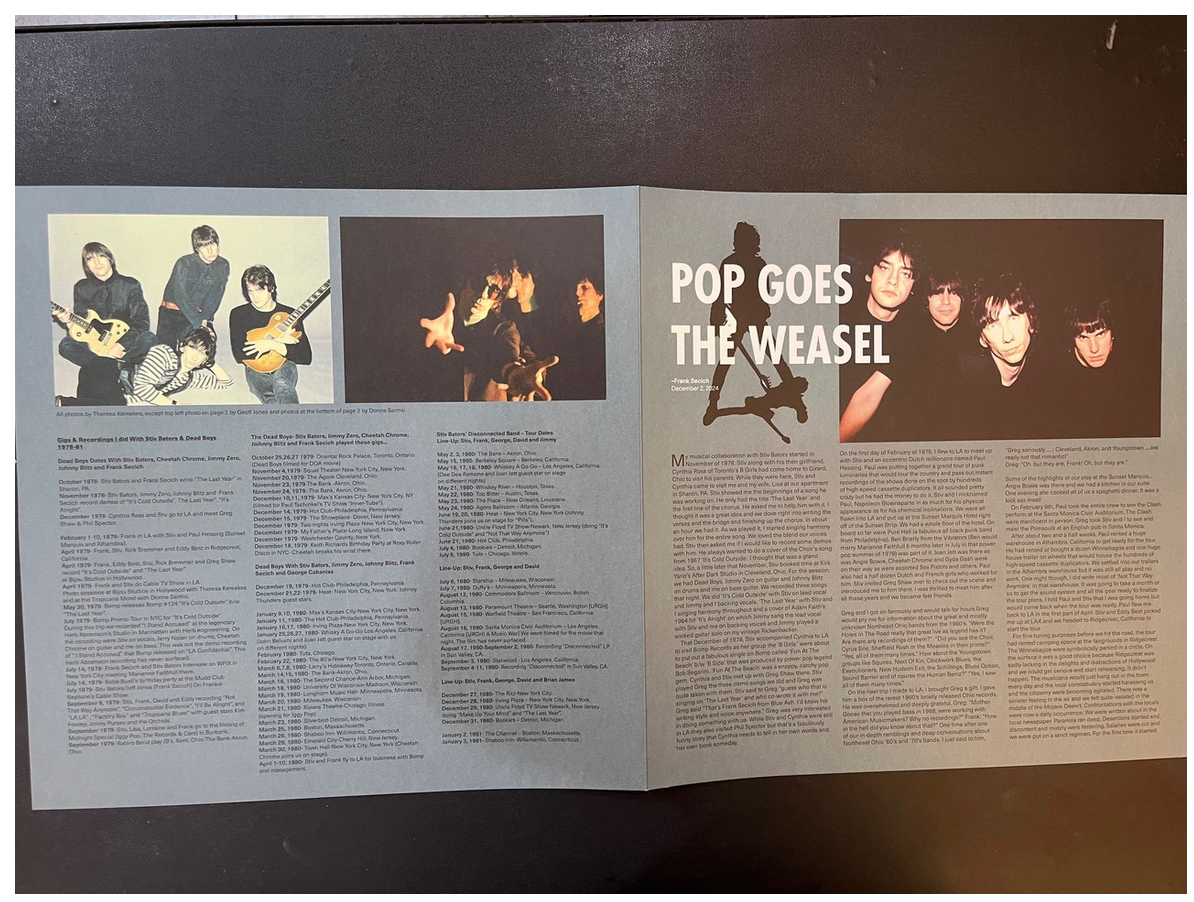 STIV BATORS (スティヴ・ベイターズ)  - Pop Goes The Weasel - Stiv Set #1 (Spain 「RSD 2025」限定180g LP+7"、フライヤー2枚、アウタースリーブ/ New) 25セット限定「米Bomp! ストアエディション」！
