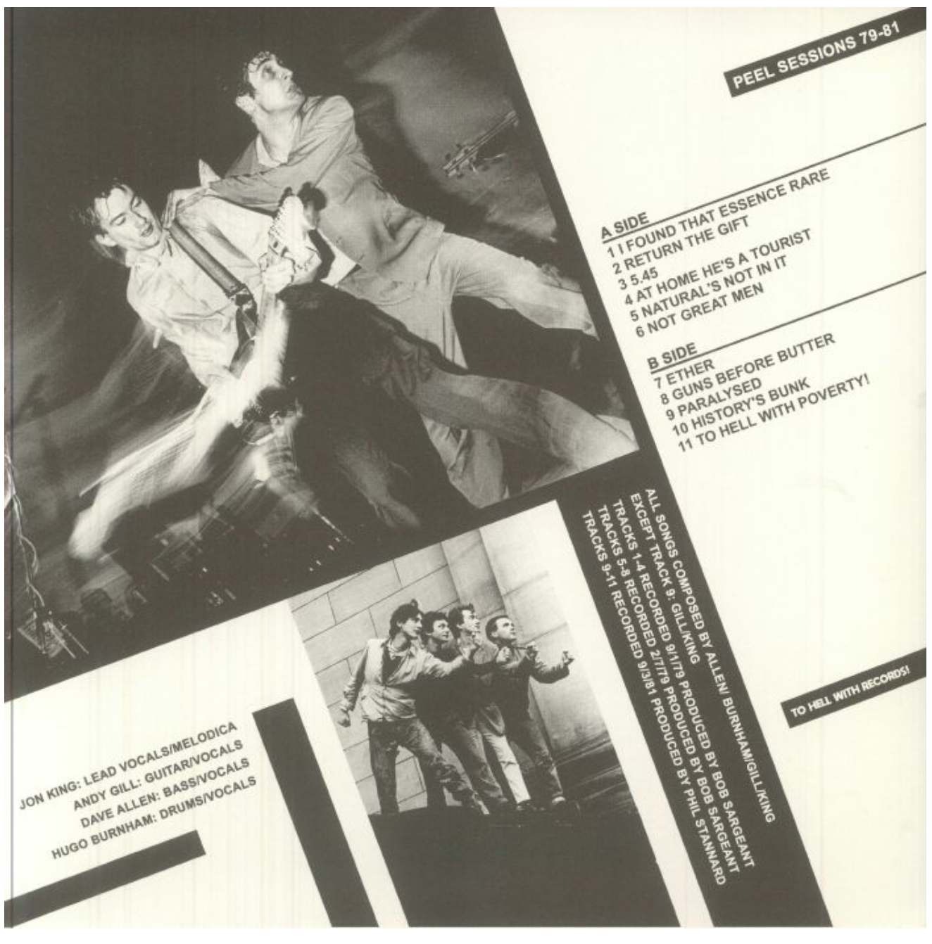 GANG OF FOUR (ギャング・オブ・フォー)  - Peel Sessions 79-81 (EU 限定プレス再発 LP/ New) 全ピールセッション音源11曲！