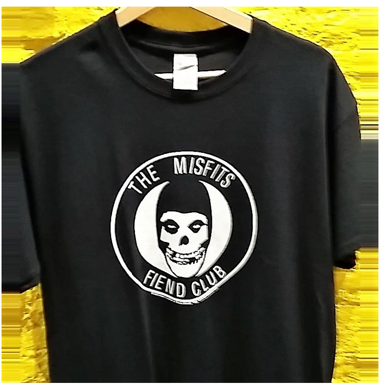 MISFITS (ミスフィッツ)  - Fiend club Logo (限定 黒Tシャツ「M」サイズ/ New）