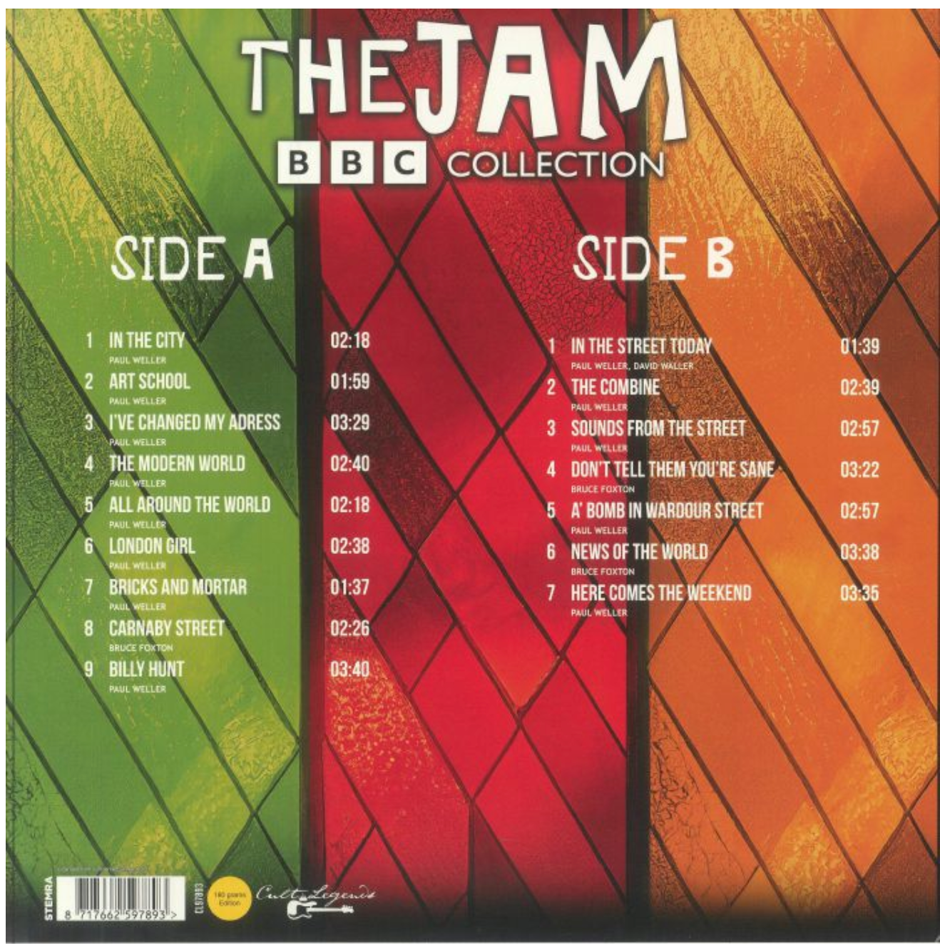 JAM, THE (ザ・ジャム)  - The BBC Collection 77-78 (EU 限定プレス「180g 」LP/ New) 初期BBCセッション全16曲！