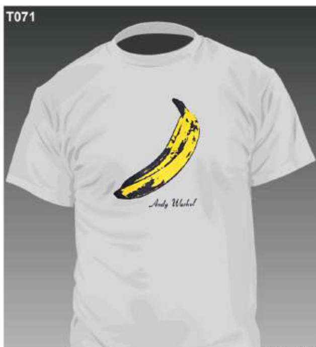 VELVET UNDERGROUND (ヴェルベット・アンダーグラウンド)  - Banana Logo (限定 白Tシャツ「M」サイズ/ New）