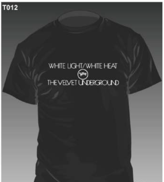 VELVET UNDERGROUND (ヴェルベット・アンダーグラウンド)  - White Light / White Heat (限定 黒Tシャツ「L」サイズ/ New）
